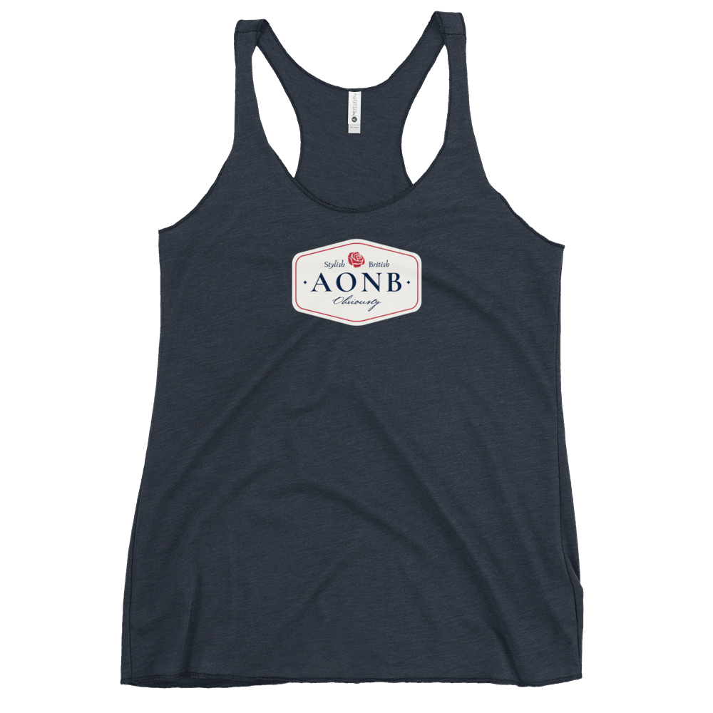 Jolly & Goode Vest Navy / XS AONB Women's Racerback Top | Area of Outstanding Natural Beauty Cheeky British Style