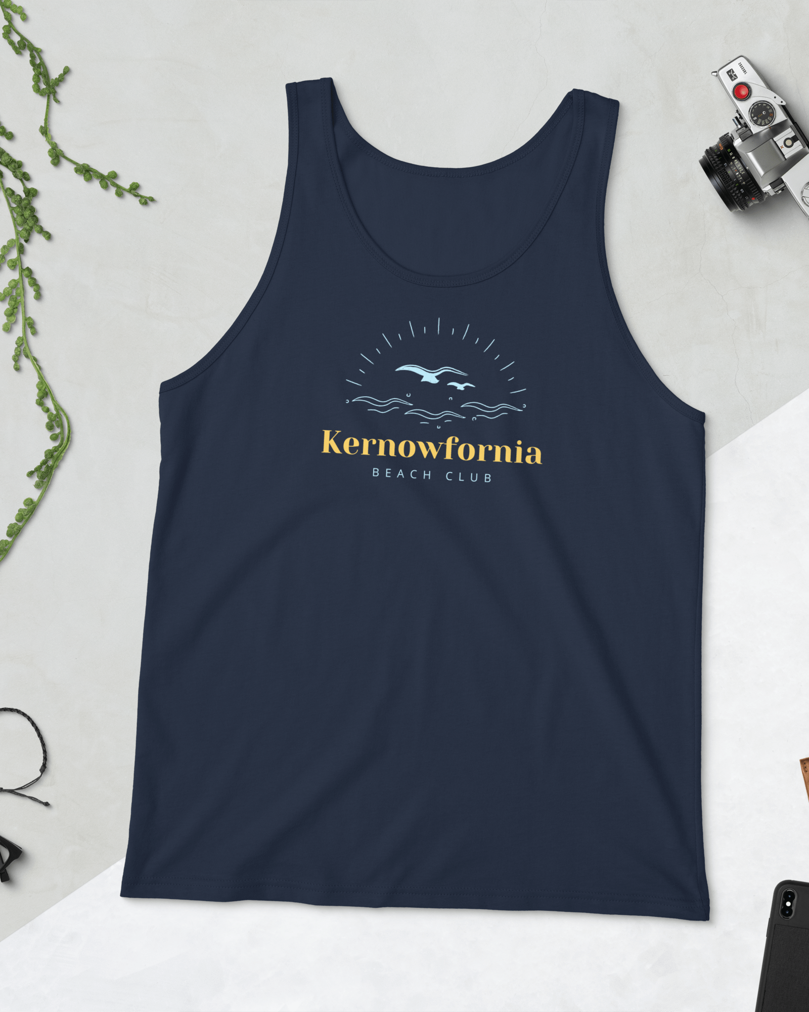 Jolly & Goode Vest Navy / XS Kernowfornia Beach Club Vest Top Cheeky British Style