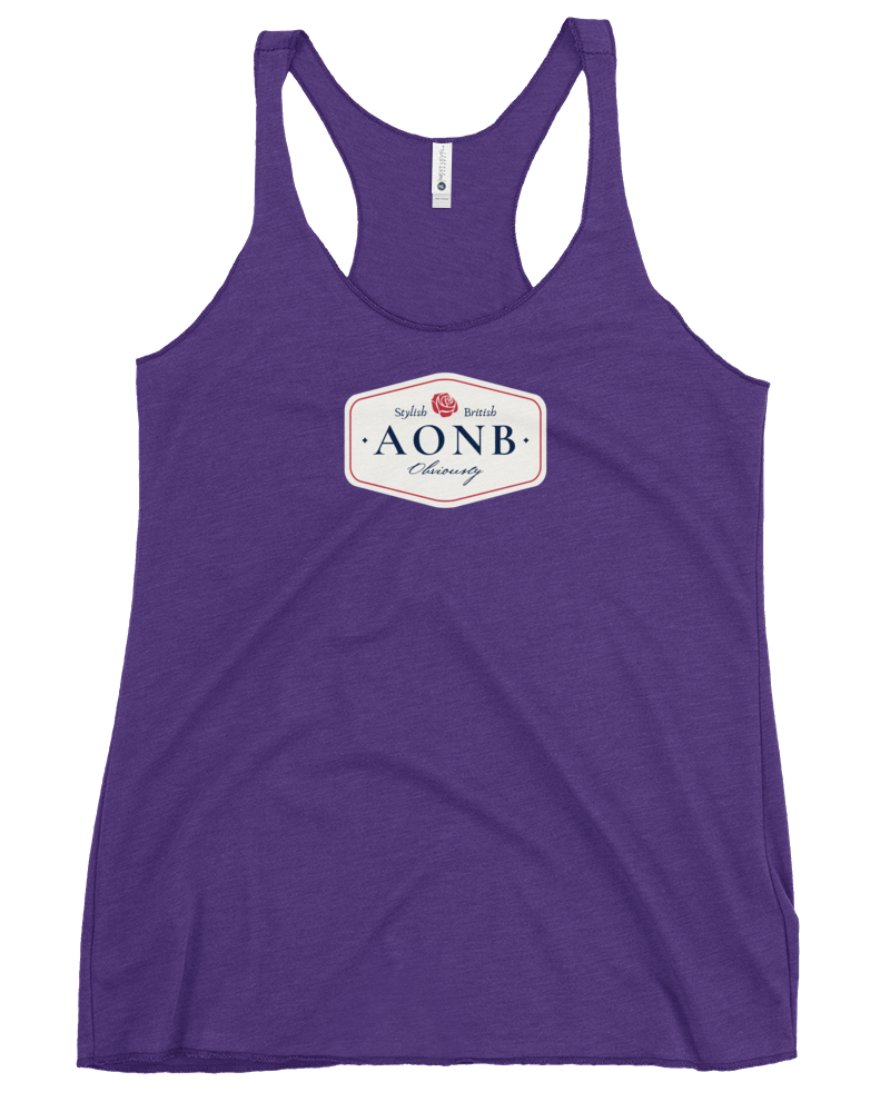 Jolly & Goode Vest Purple / XS AONB Women's Racerback Top | Area of Outstanding Natural Beauty Cheeky British Style