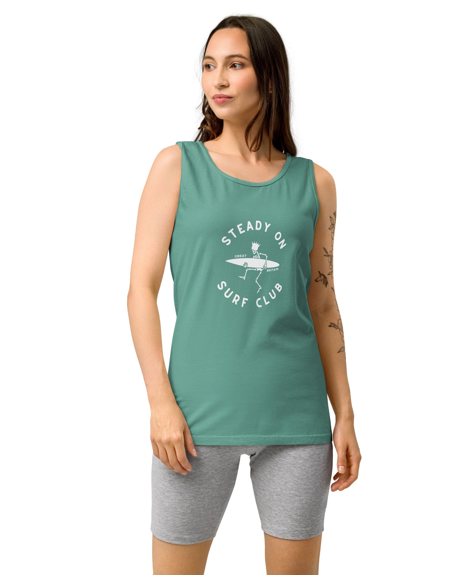 Jolly & Goode Vest Steady On Surf Club Vest or Tank Top Cheeky British Style