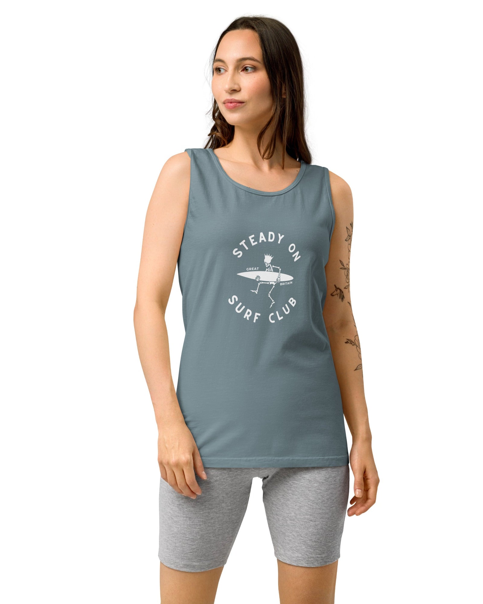 Jolly & Goode Vest Steady On Surf Club Vest or Tank Top Cheeky British Style