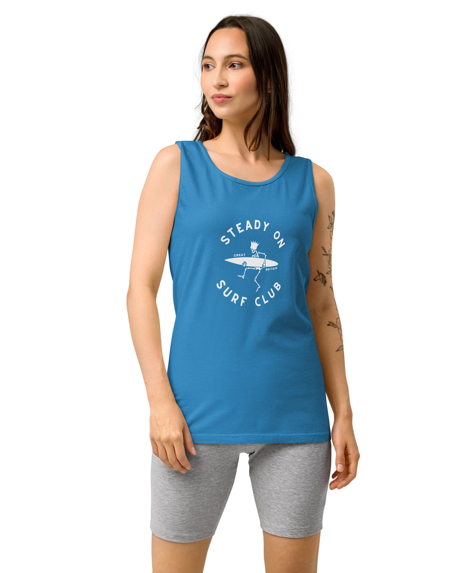 Jolly & Goode Vest Steady On Surf Club Vest or Tank Top Cheeky British Style