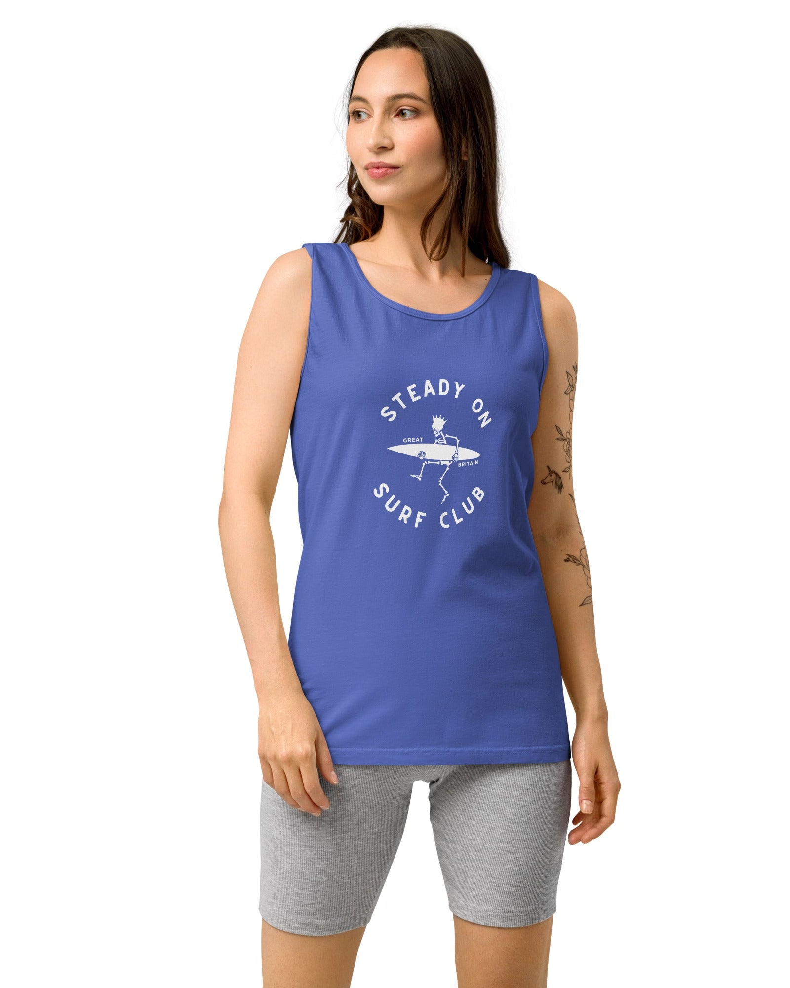 Jolly & Goode Vest Steady On Surf Club Vest or Tank Top Cheeky British Style