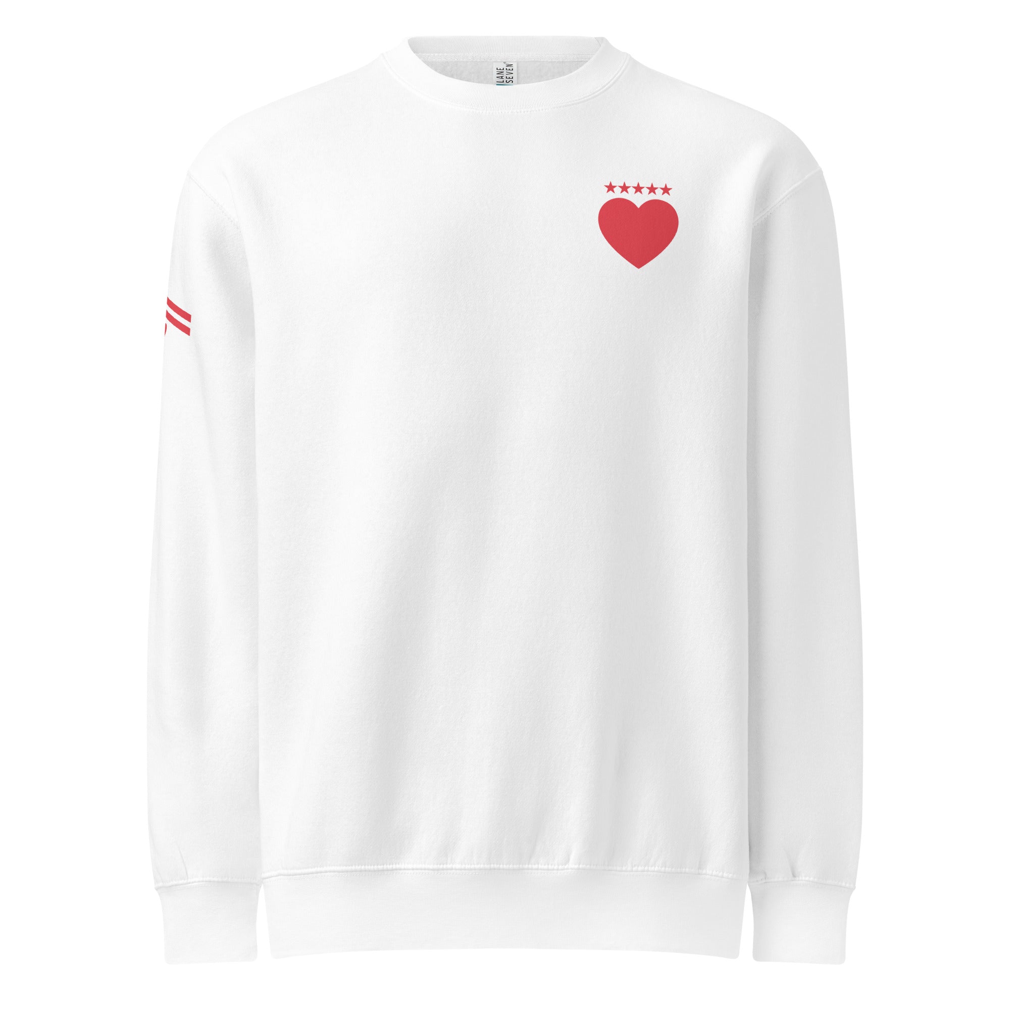 Jolly & Goode White / S Army of Love Crew Neck Sweatshirt | Unisex Cheeky British Style