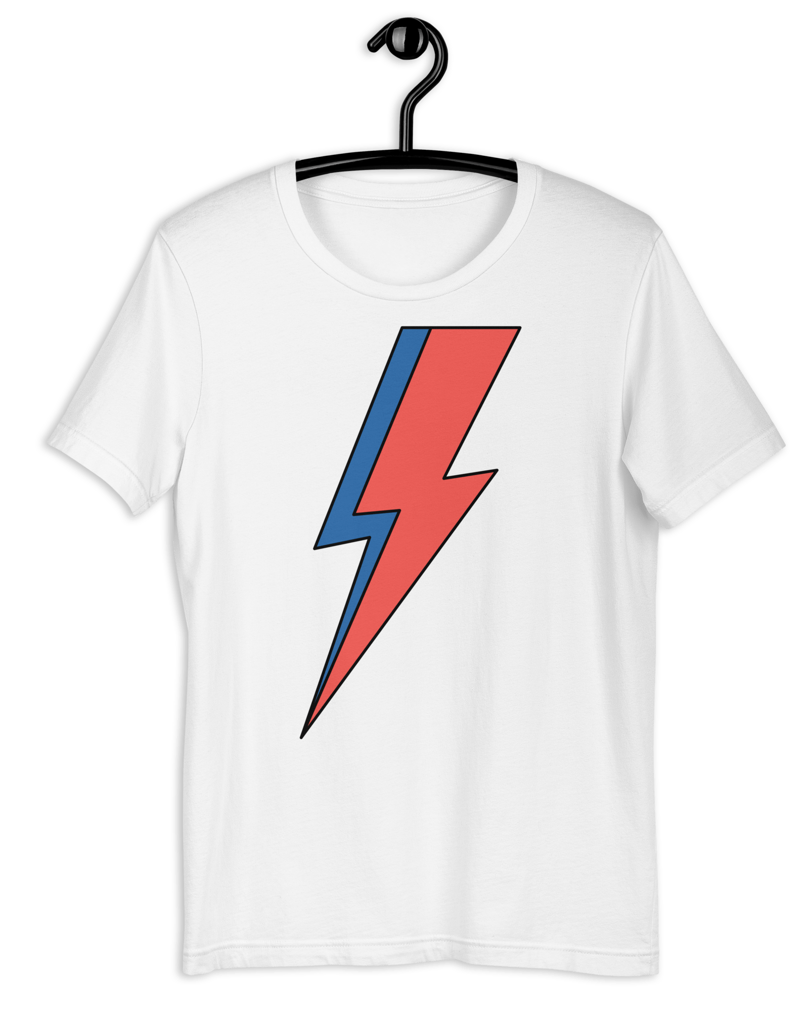 Jolly & Goode White / S Lightning Bolt T-shirt Cheeky British Style