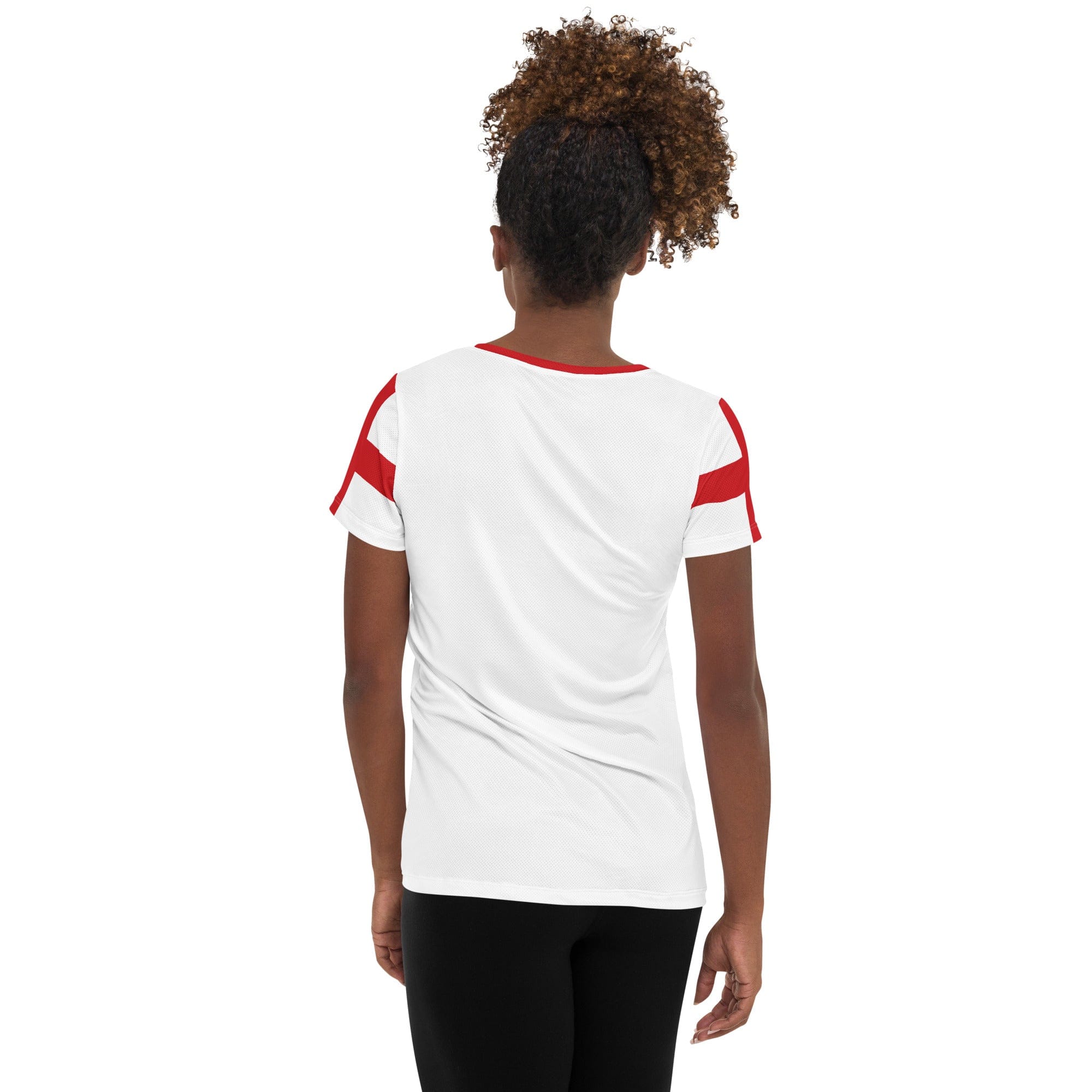 Jolly & Goode women's athletic shirts Flag of England Women's Workout Shirt Cheeky British Style