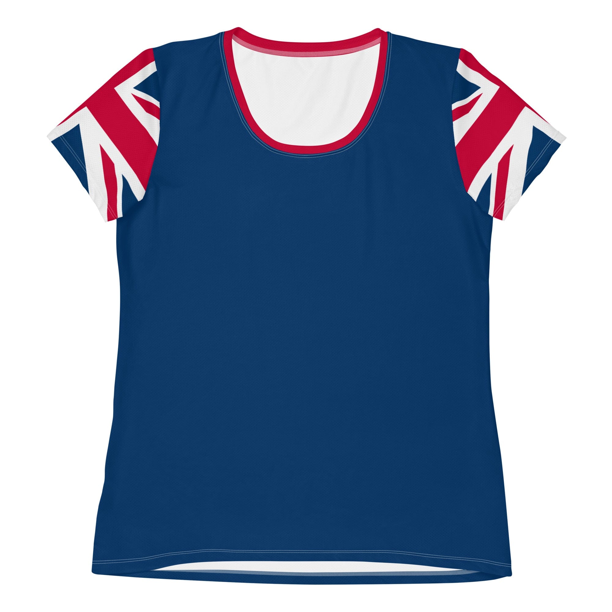 Jolly & Goode women's athletic shirts Union Jack Women's Workout Shirt Cheeky British Style