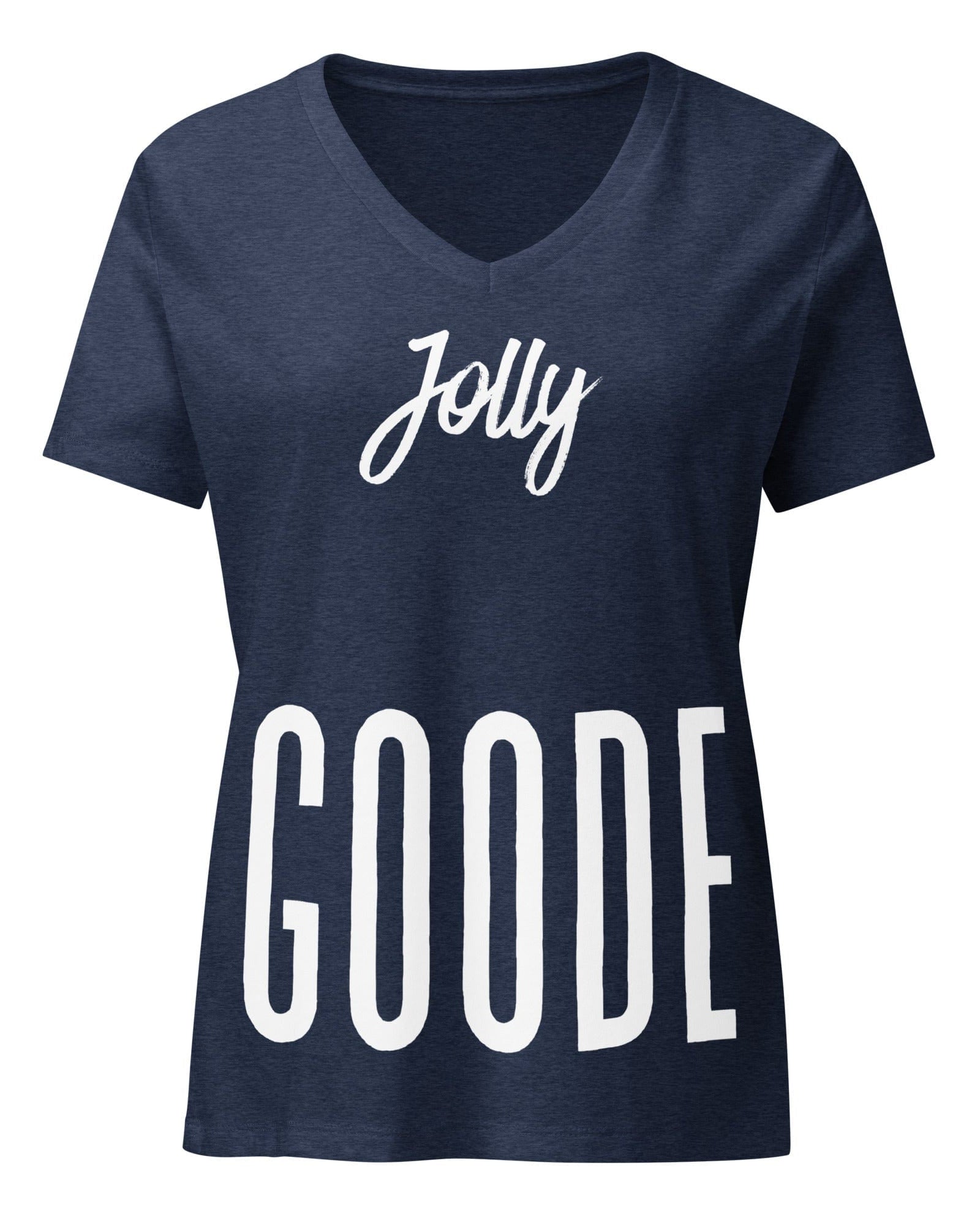 Jolly Goode Women’s Relaxed V-neck T-shirt.