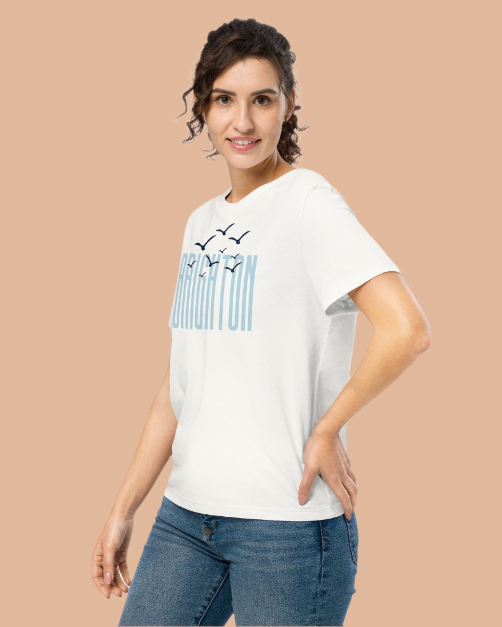 Jolly & Goode Women's Shirts Brighton Seashore | Organic Women’s Brighton Shirt Cheeky British Style