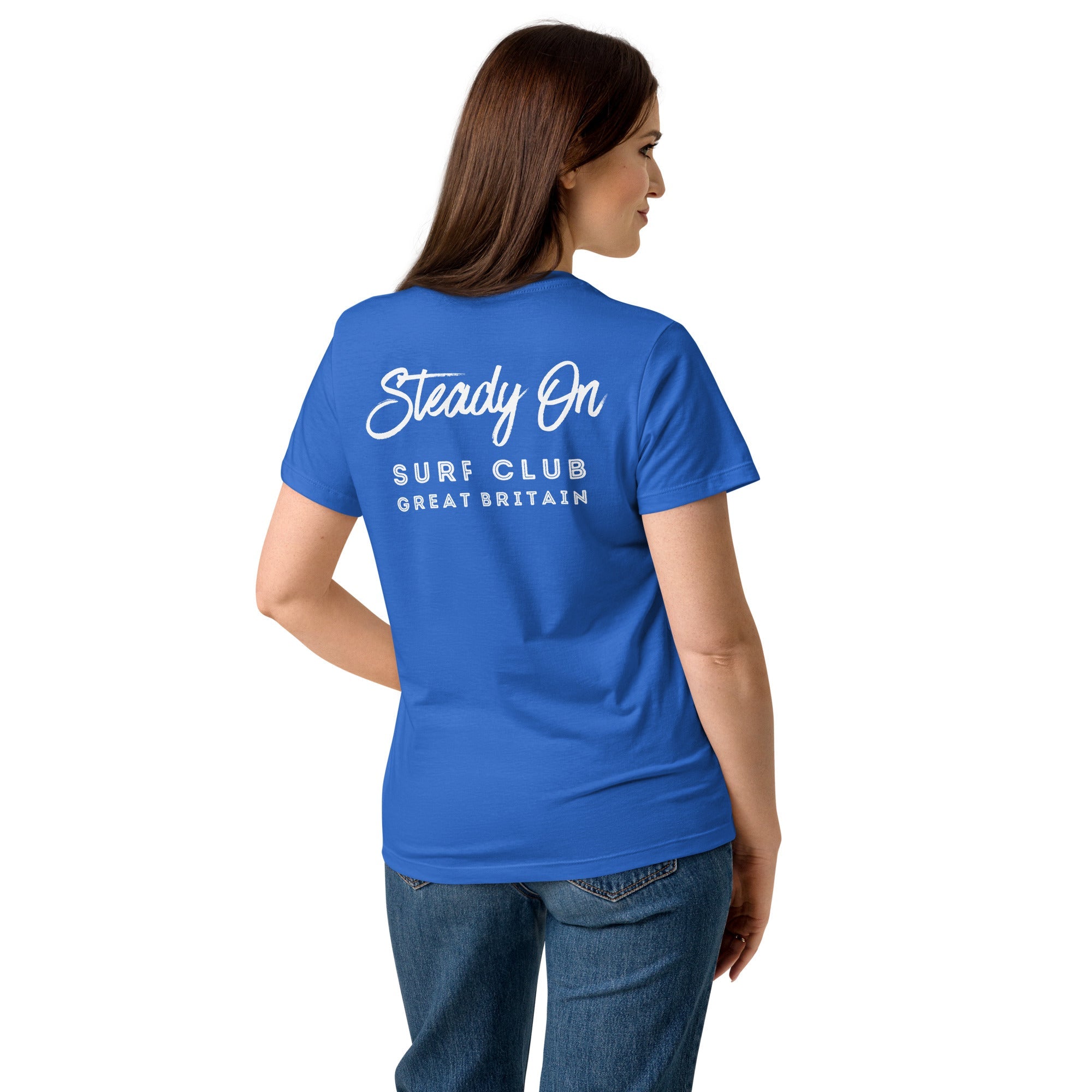 Jolly & Goode Women's Shirts Steady On Surf Club Great Britain Women’s Tee Cheeky British Style