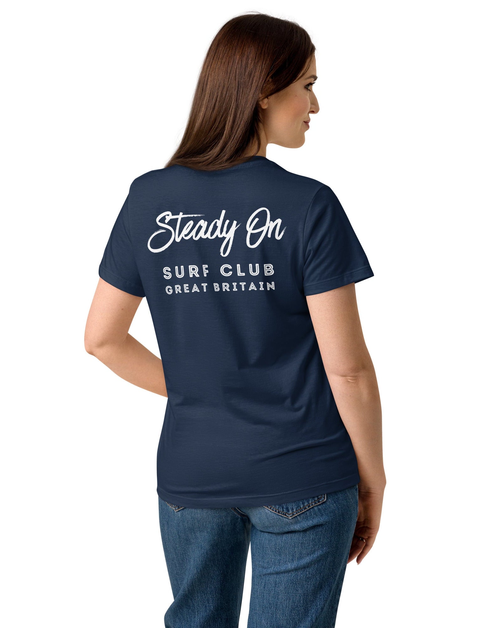 Jolly & Goode Women's Shirts Steady On Surf Club Great Britain Women’s Tee Cheeky British Style