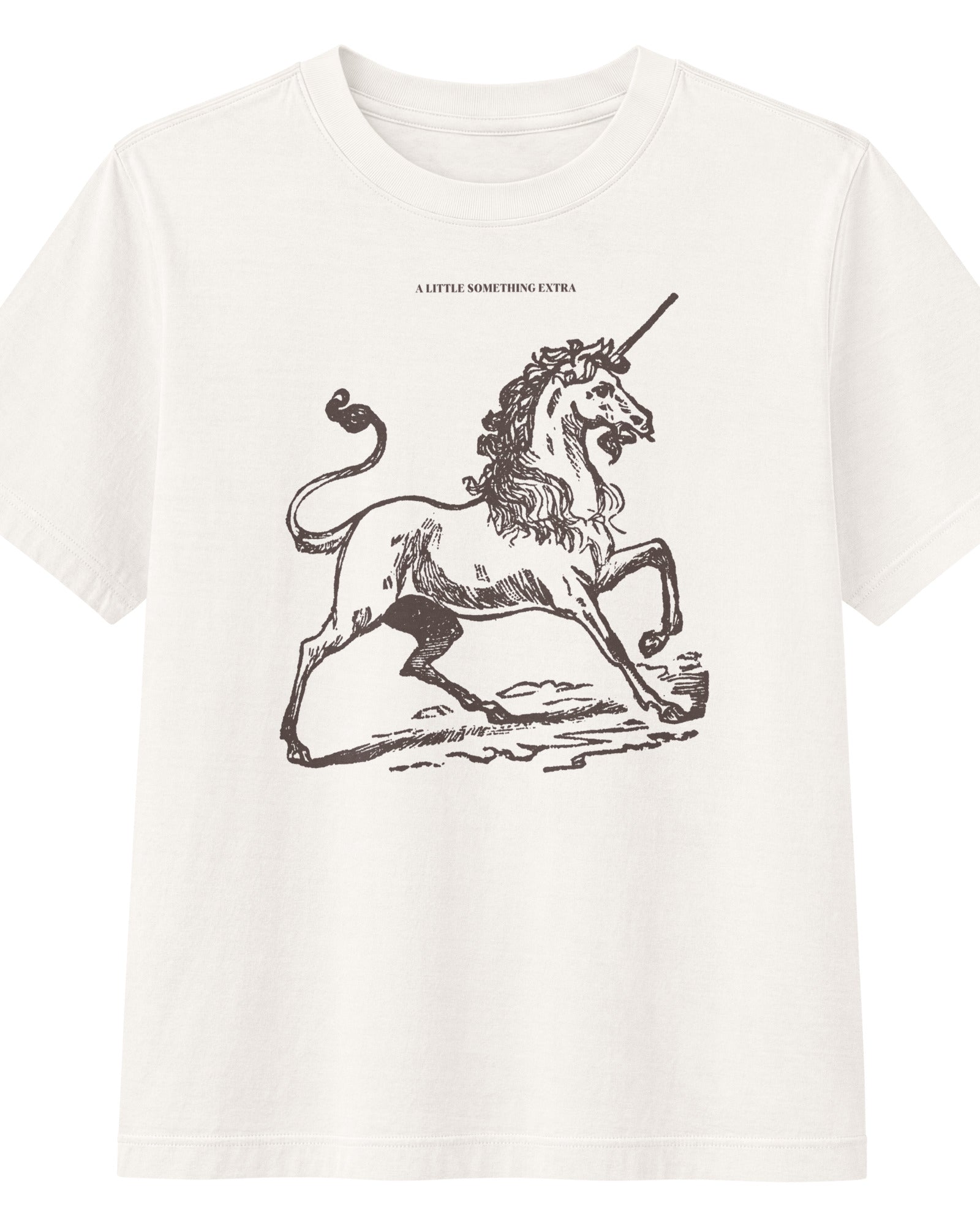 Jolly & Goode Women's Shirts Women's A Little Something Extra Unicorn Boxy Fit Tee Cheeky British Style