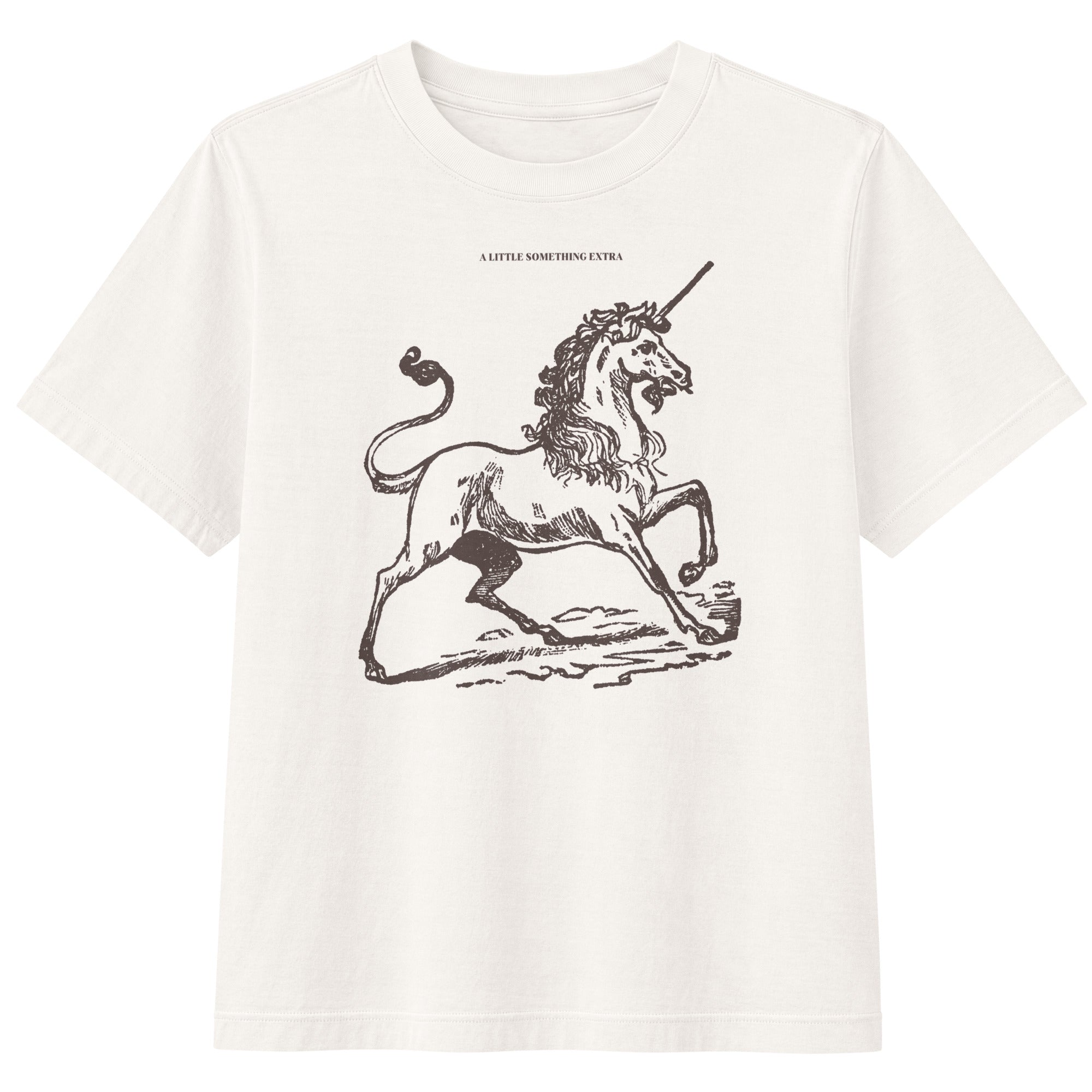 Jolly & Goode Women's Shirts Women's A Little Something Extra Unicorn Boxy Fit Tee Cheeky British Style