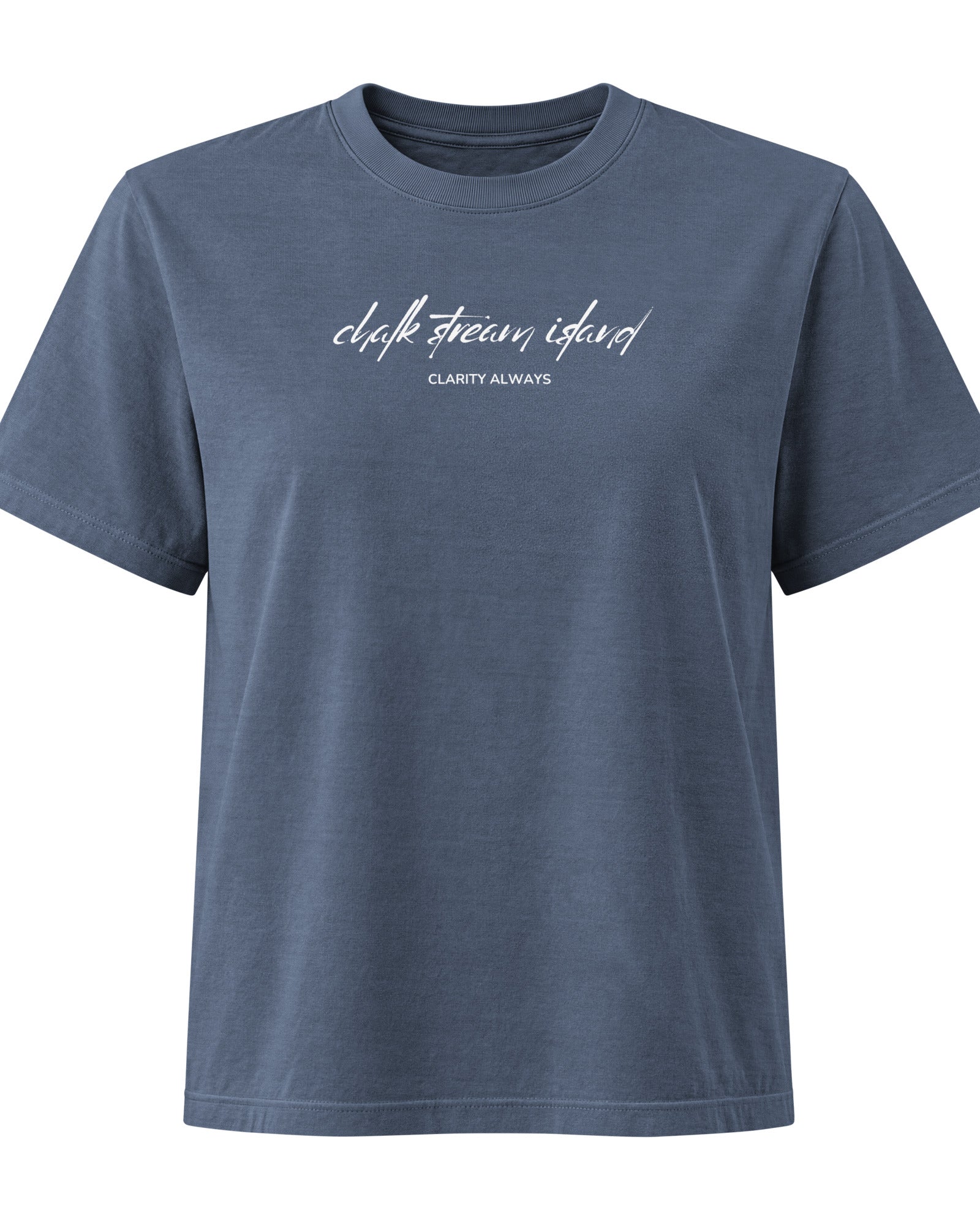 Jolly & Goode Women's Shirts Women's Chalk Stream Island Clarity Always Tee Cheeky British Style