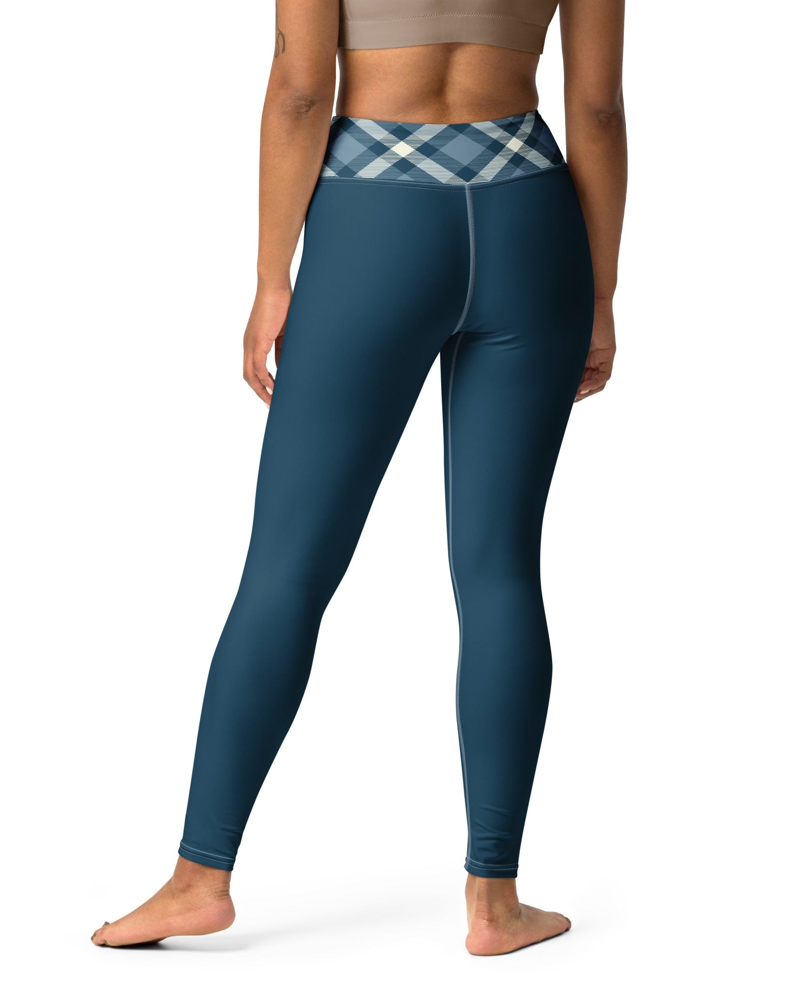 Jolly & Goode Yoga Leggings Cheeky Check Yoga Leggings Cheeky British Style