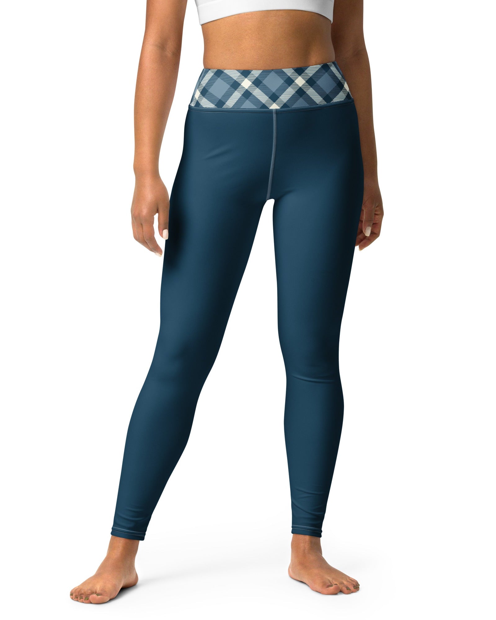 Jolly & Goode Yoga Leggings Cheeky Check Yoga Leggings Cheeky British Style