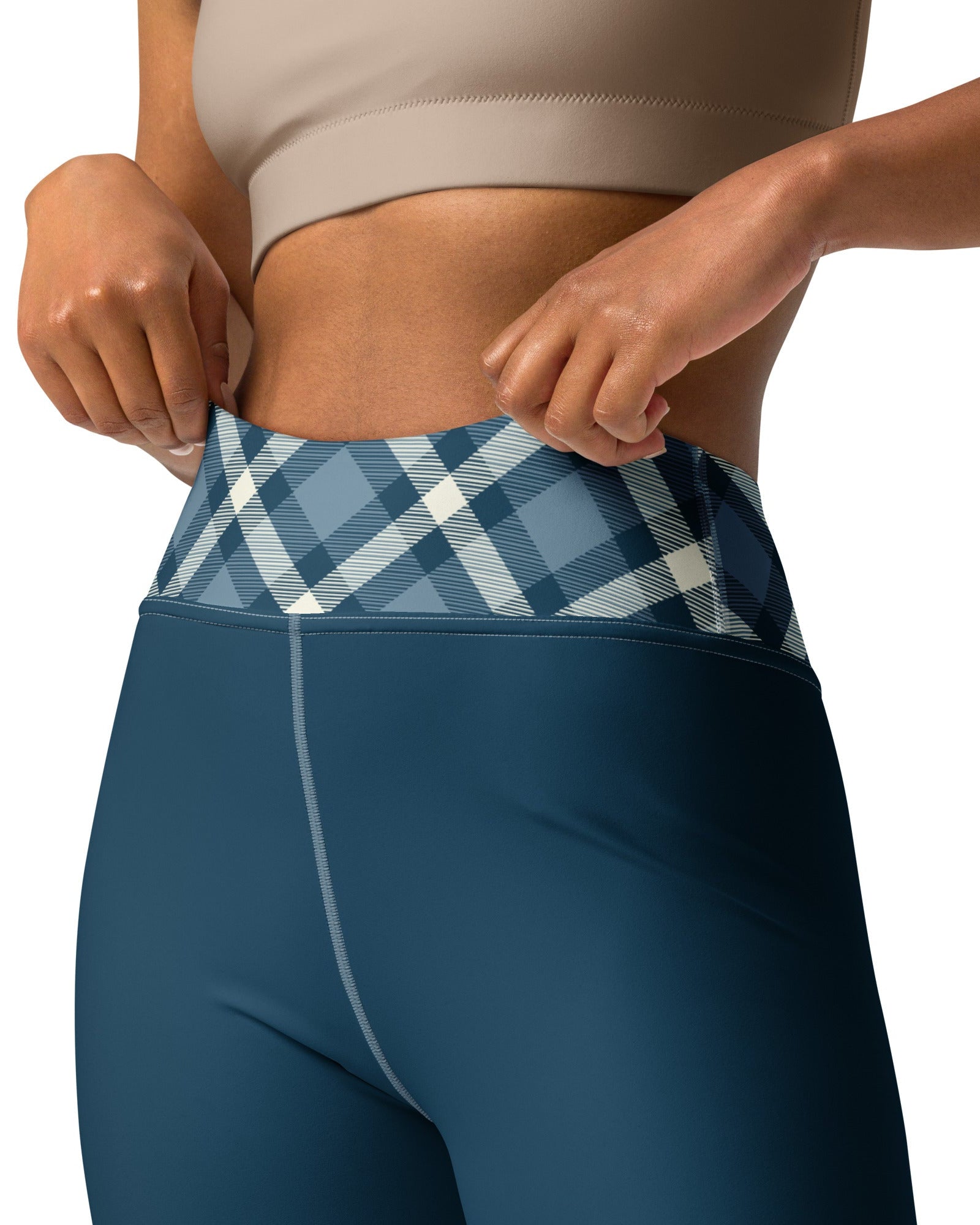 Jolly & Goode Yoga Leggings Cheeky Check Yoga Leggings Cheeky British Style