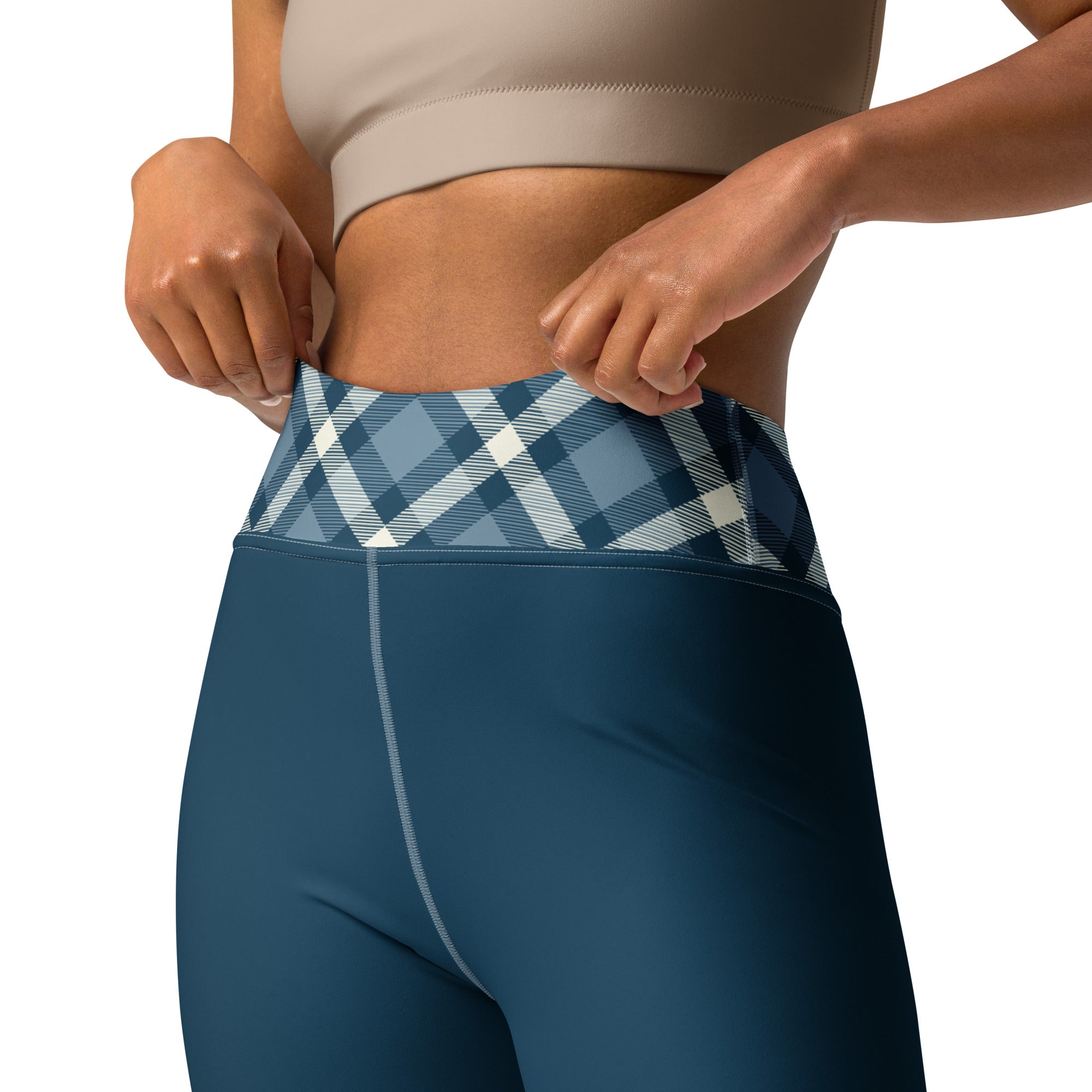 Jolly & Goode Yoga Leggings Cheeky Check Yoga Leggings Cheeky British Style