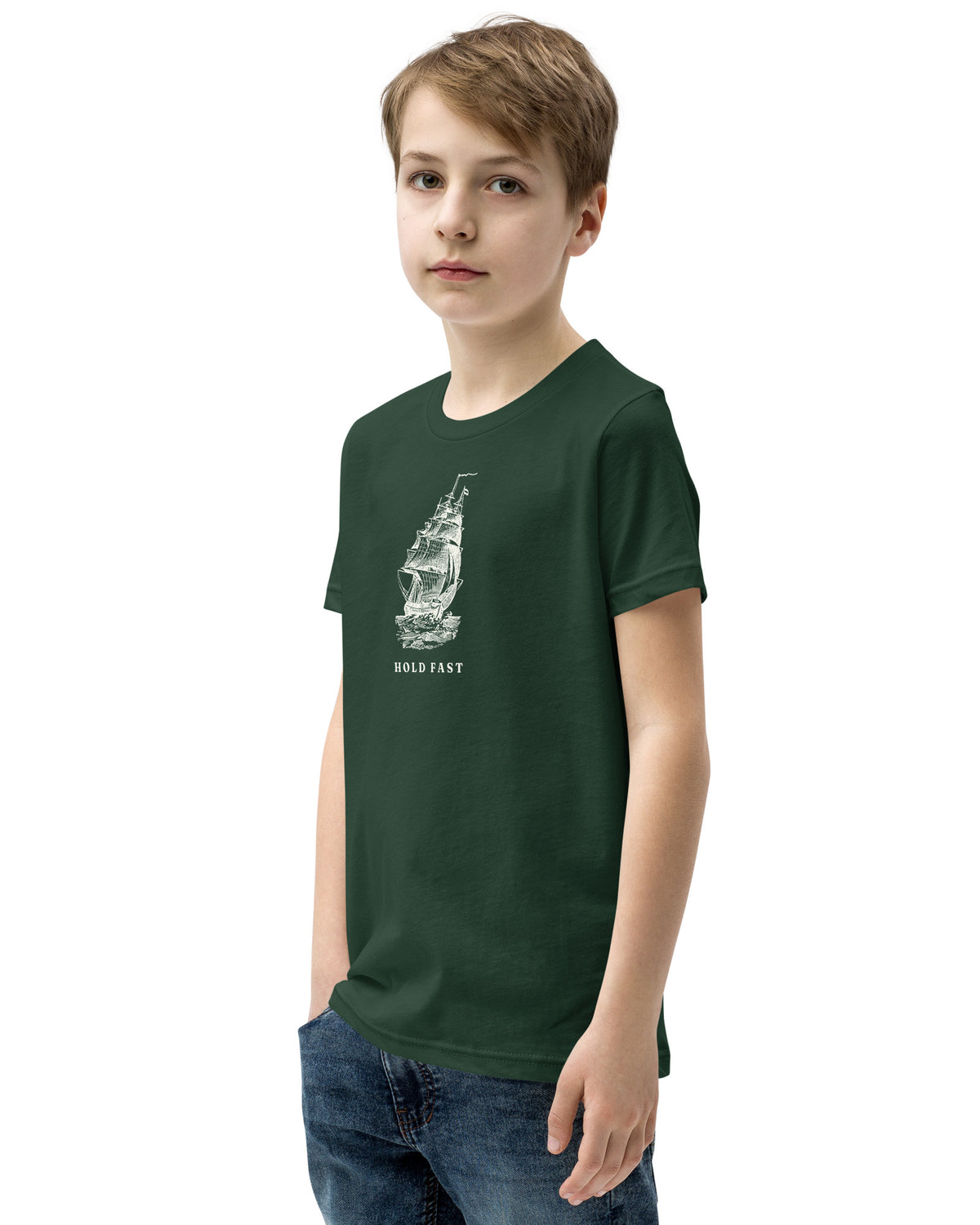 Jolly & Goode Youth T-shirts Hold Fast Nautical Youth Tee Cheeky British Style
