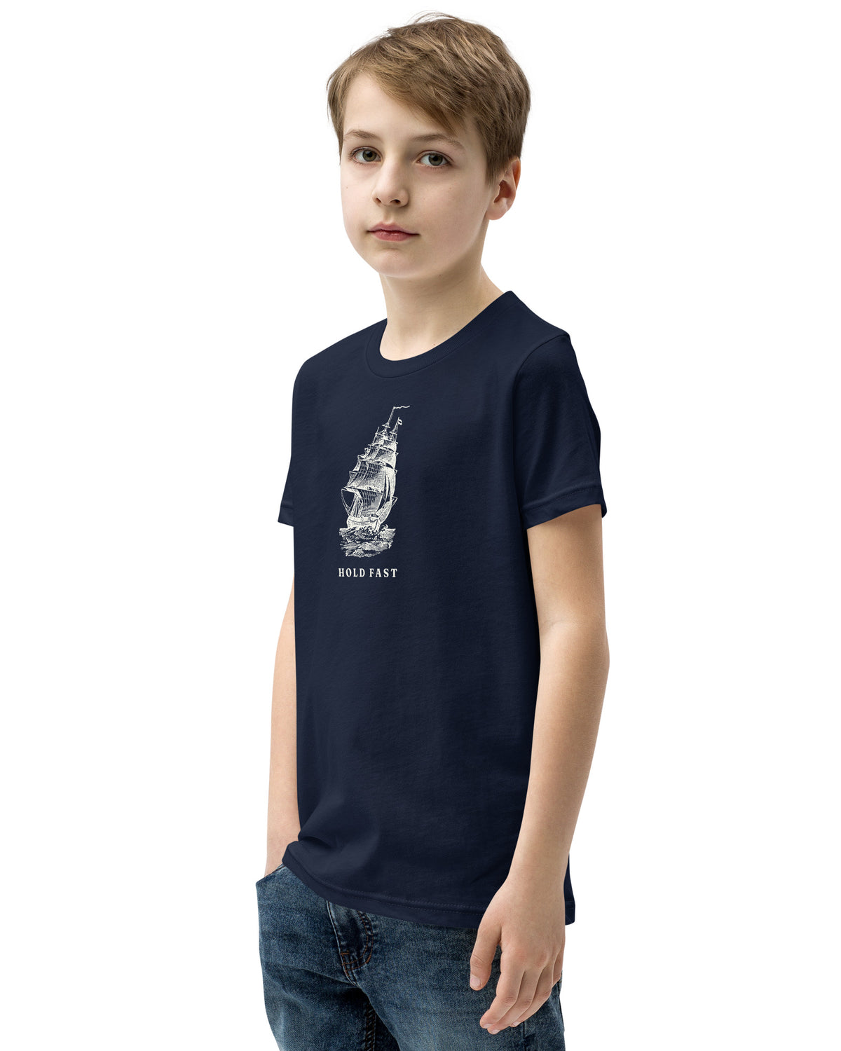 Jolly & Goode Youth T-shirts Hold Fast Nautical Youth Tee Cheeky British Style