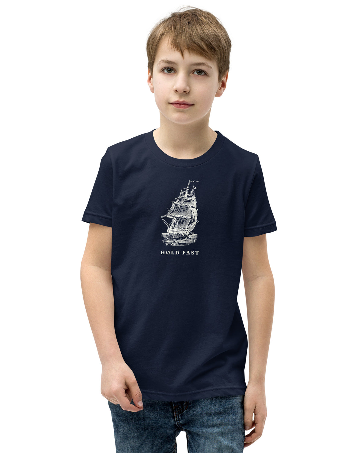 Jolly & Goode Youth T-shirts Hold Fast Nautical Youth Tee Cheeky British Style