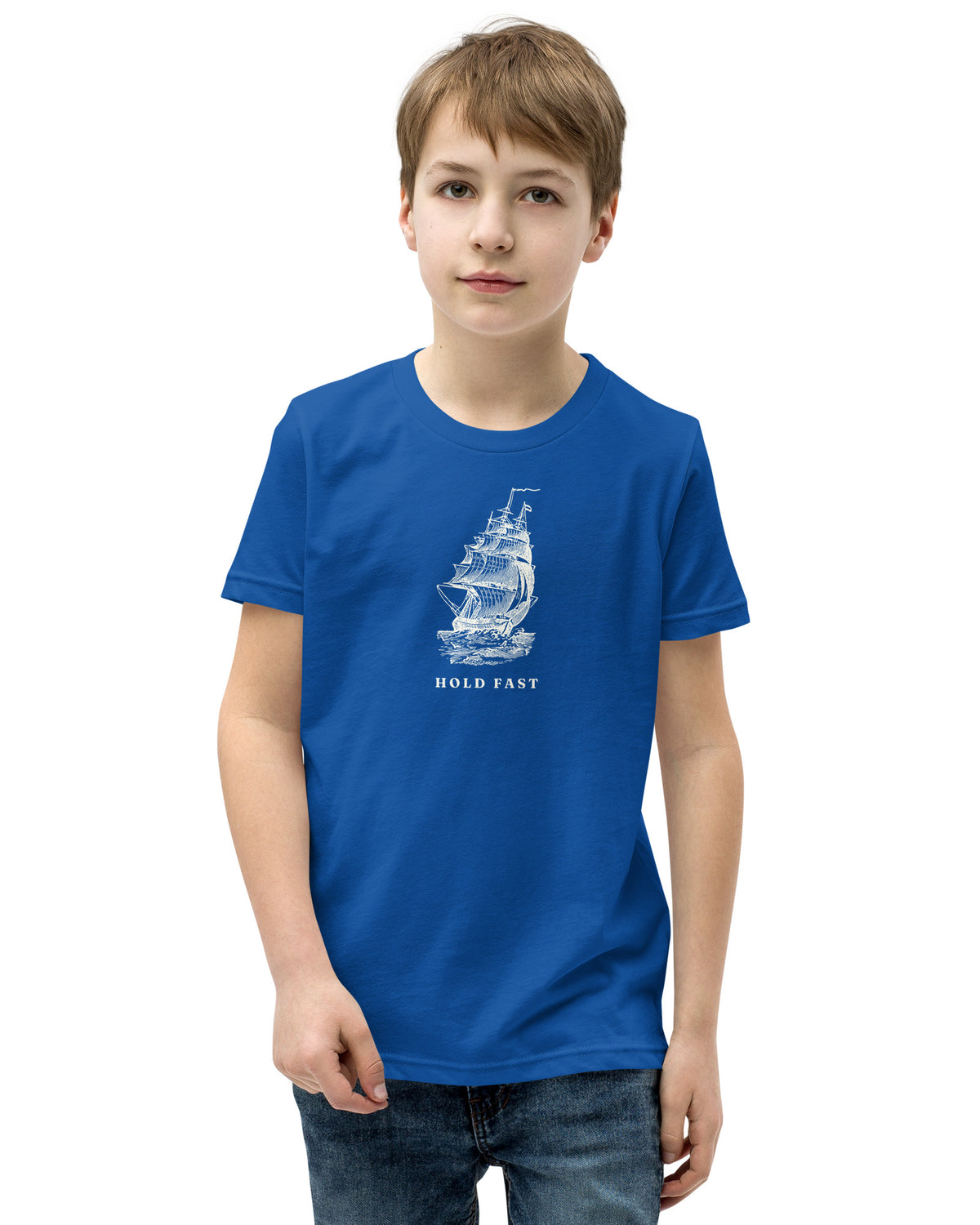 Jolly & Goode Youth T-shirts True Royal / S Hold Fast Nautical Youth Tee Cheeky British Style