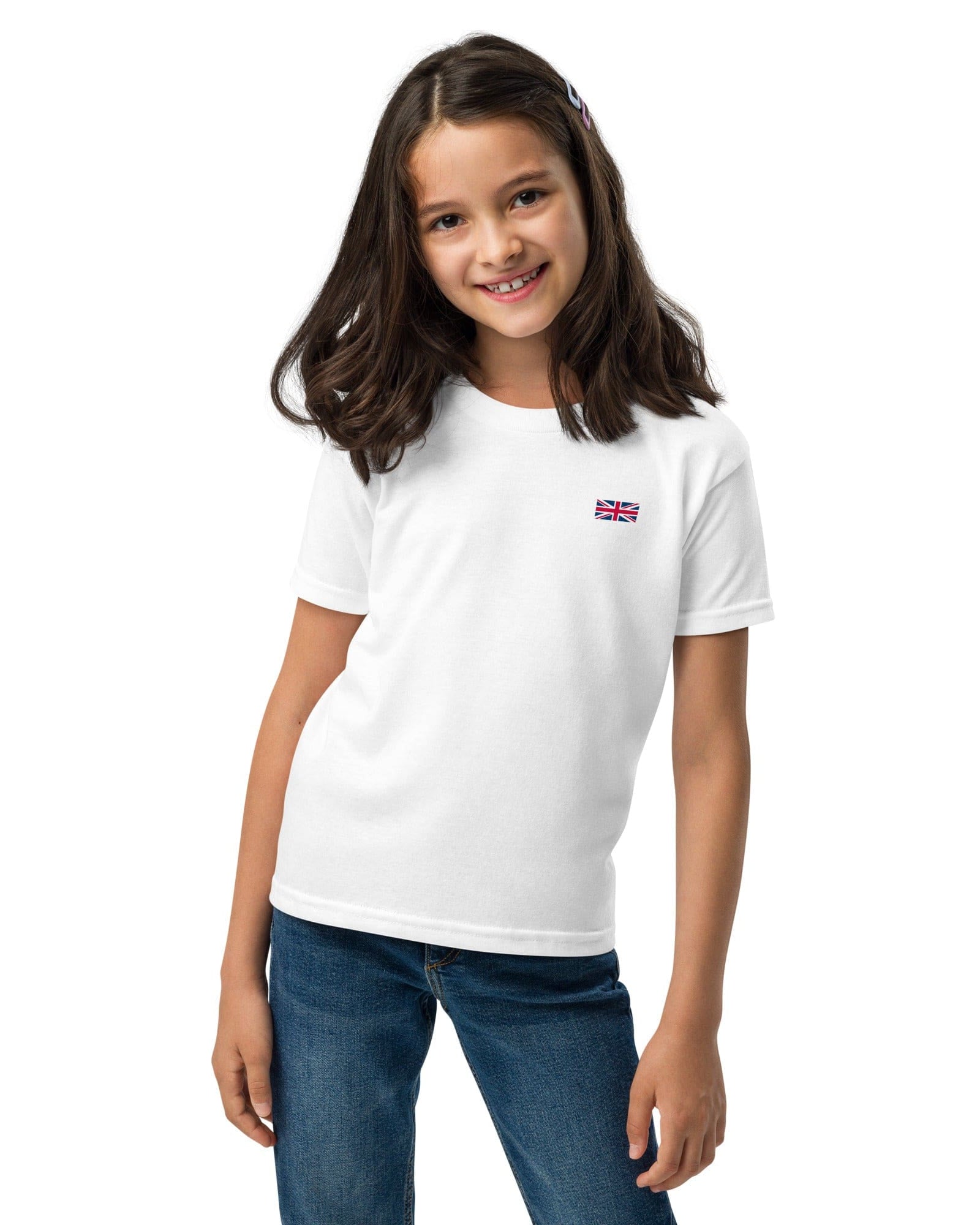 Kids Union Jack T-shirt | Left Chest | Youth Size.