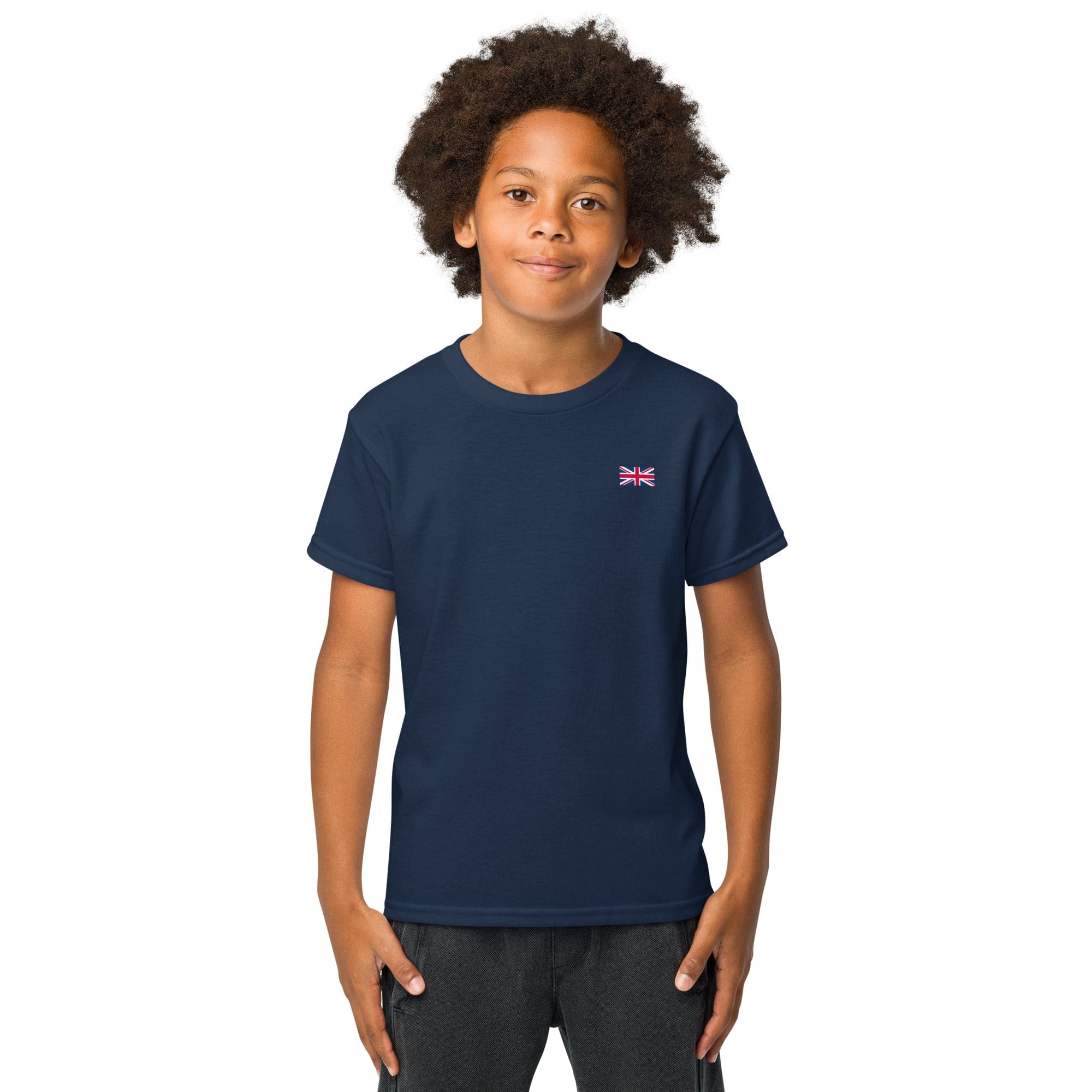 Kids Union Jack T-shirt | Left Chest | Youth Size.