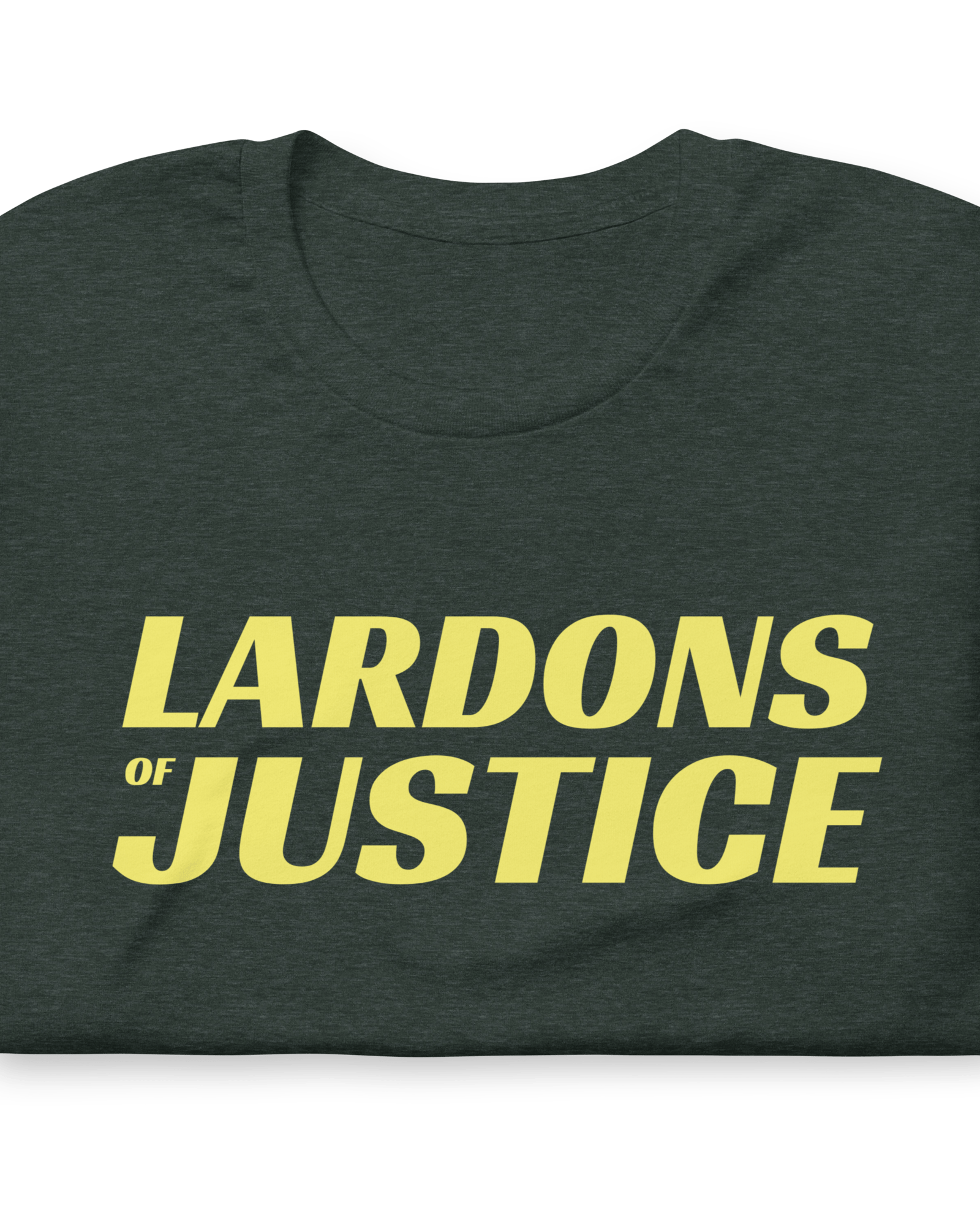 Lardons of Justice T-shirt Heather Forest / S Jolly & Goode