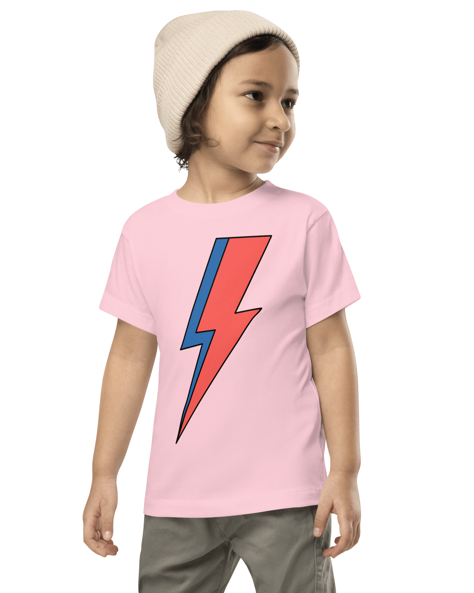 Lightning Bolt Toddler T-shirt Pink / 2T Baby & Toddler Tops Jolly & Goode
