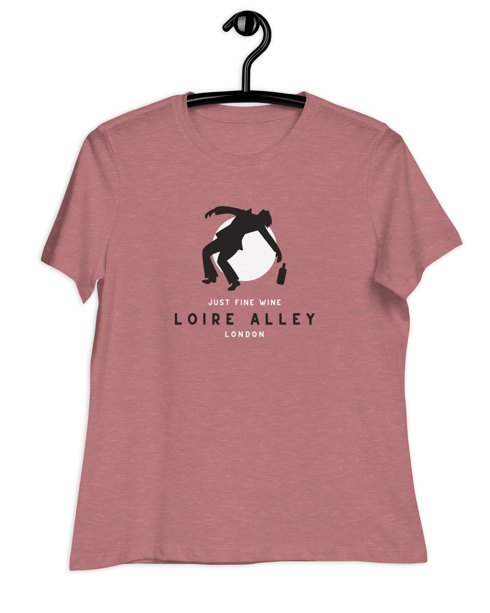 Loire Alley London Women's Relaxed T-Shirt Heather Mauve / S Shirts & Tops Jolly & Goode