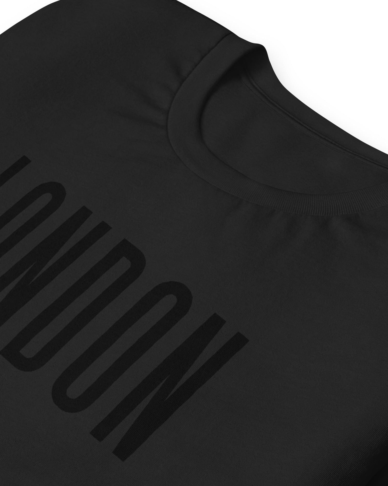 London Black on Black T-shirt | Unisex Fit.