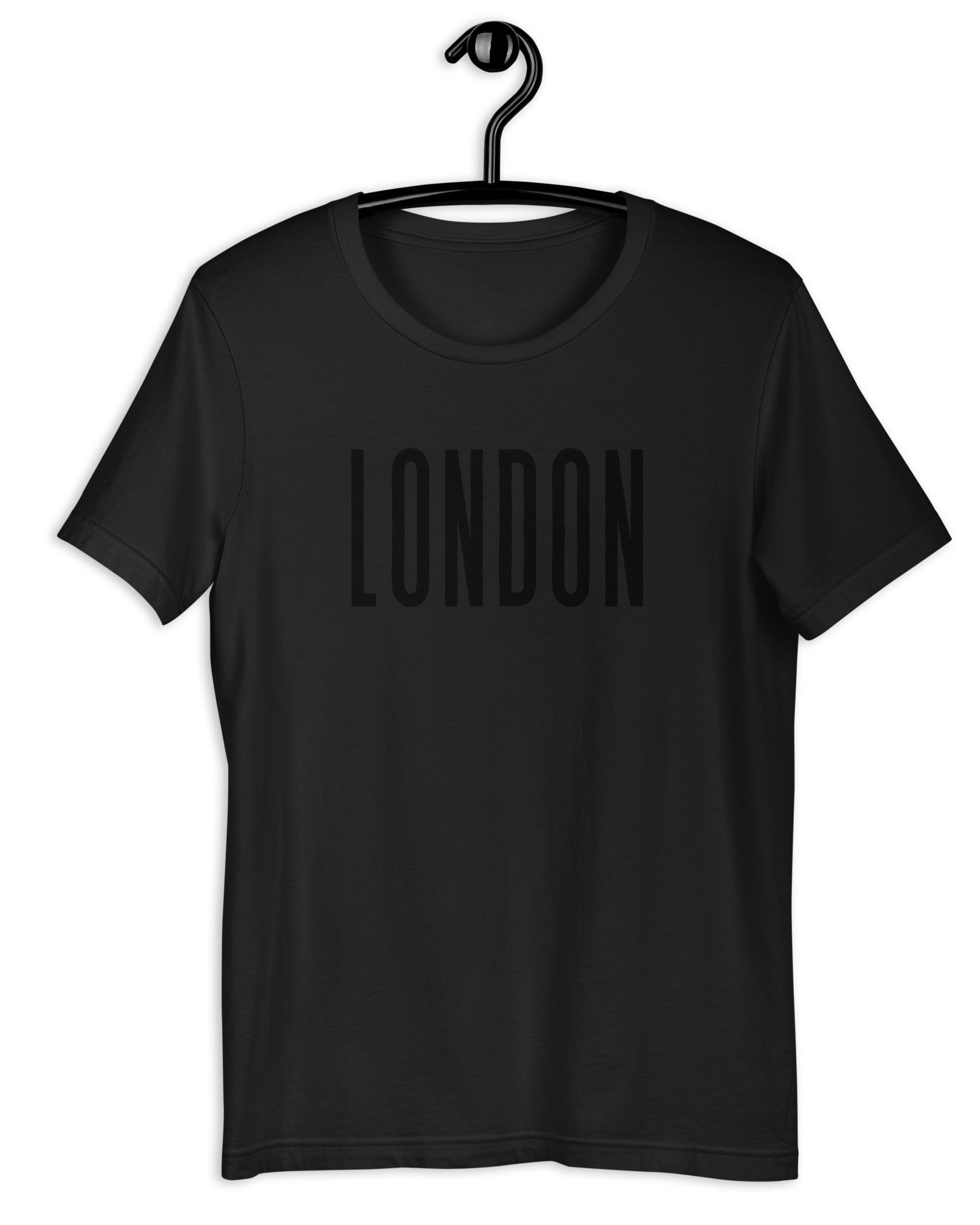 London Black on Black T-shirt | Unisex Fit.