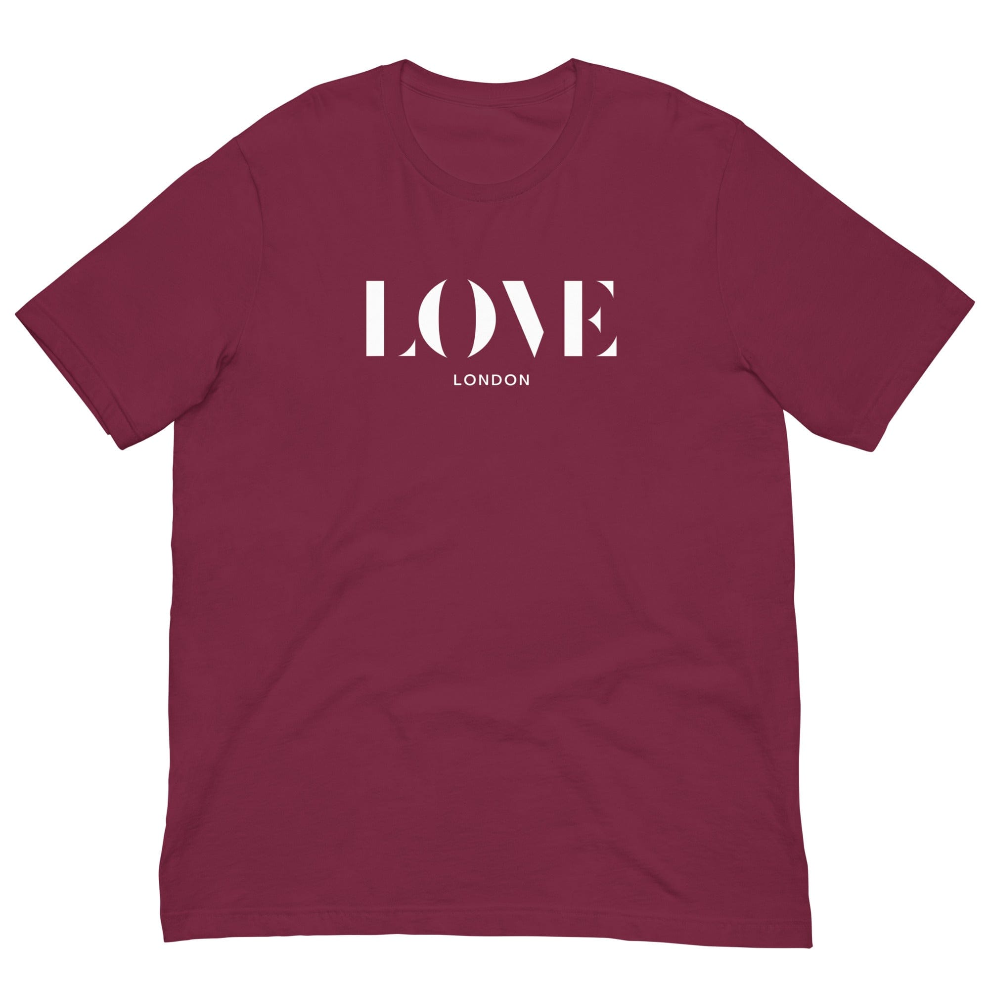 Love London T-shirt Maroon / S Shirts & Tops Jolly & Goode