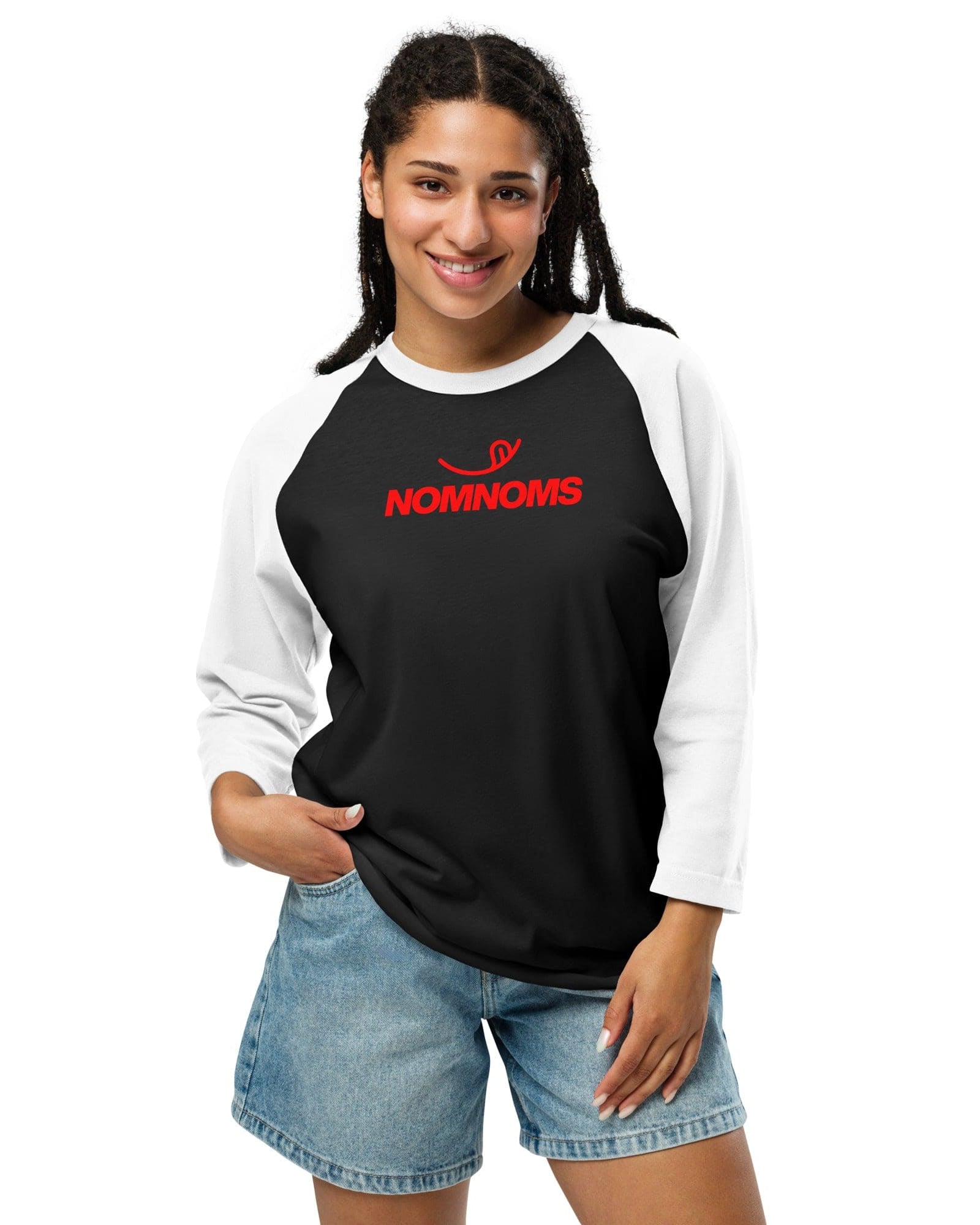 Nomnoms 3/4 Sleeve Raglan Shirt.