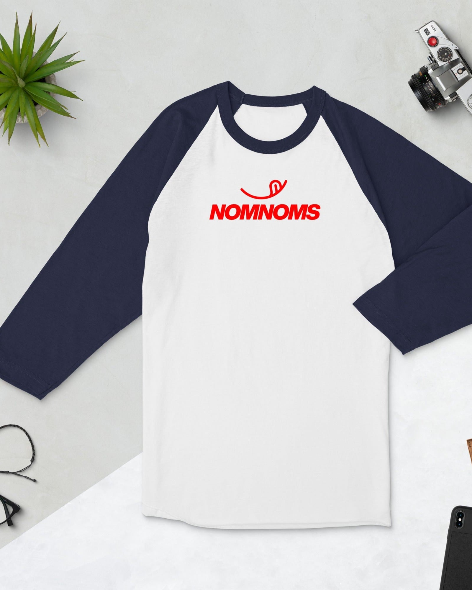 Nomnoms 3/4 Sleeve Raglan Shirt.