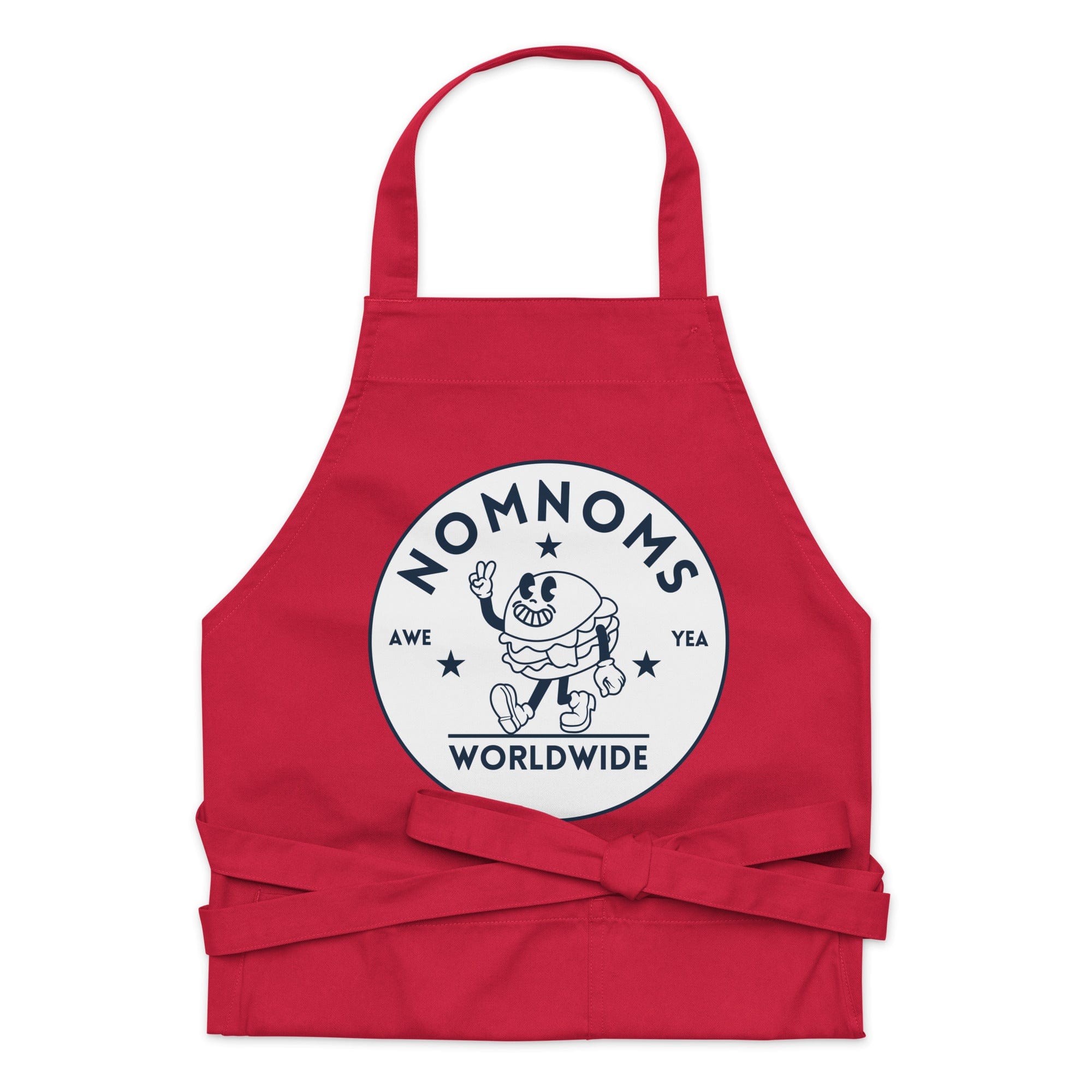 Nomnoms Worldwide Organic Cotton Apron Red Aprons Jolly & Goode