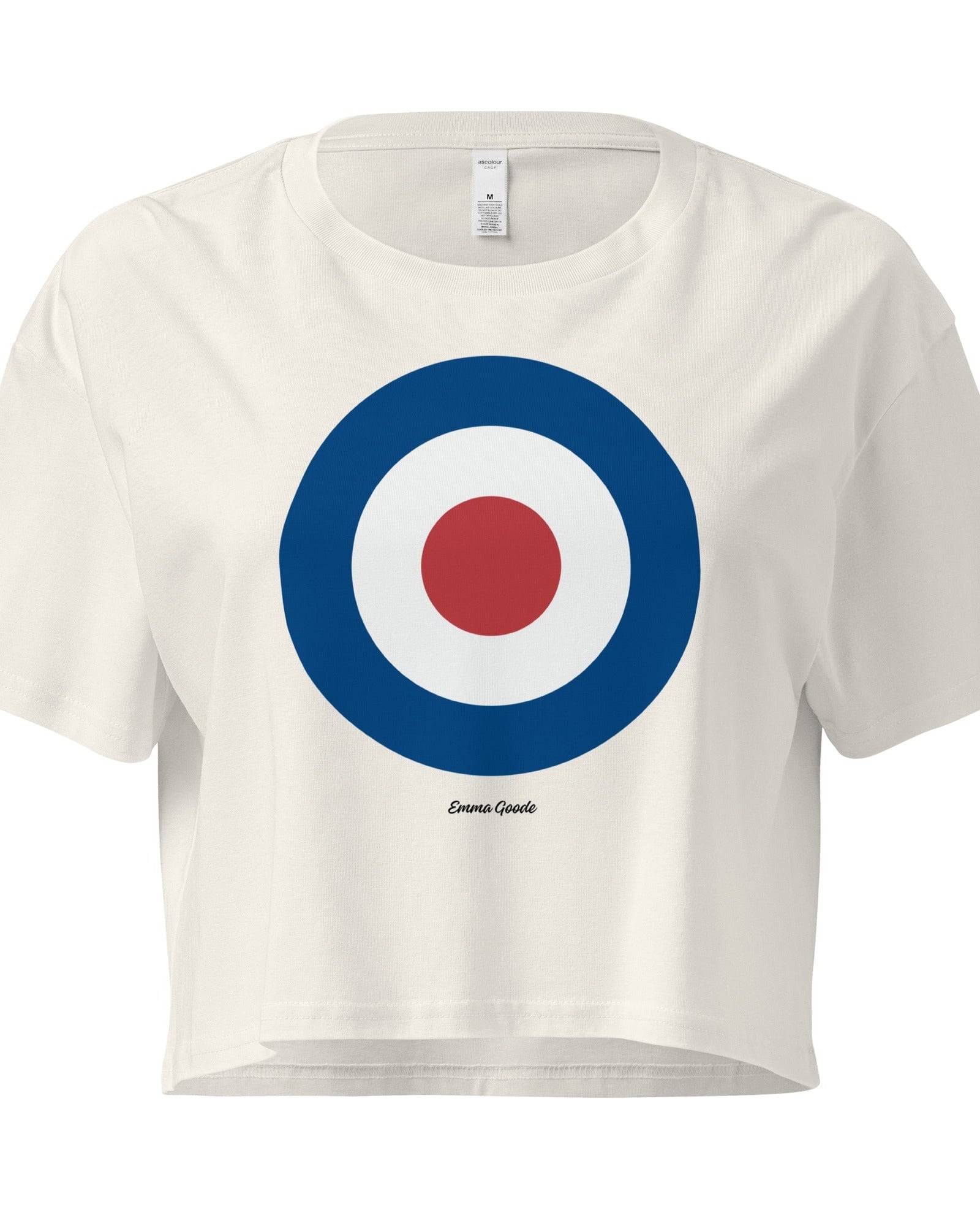 Ocean Encircles Sun Emma Goode Signature Women’s Crop Top.