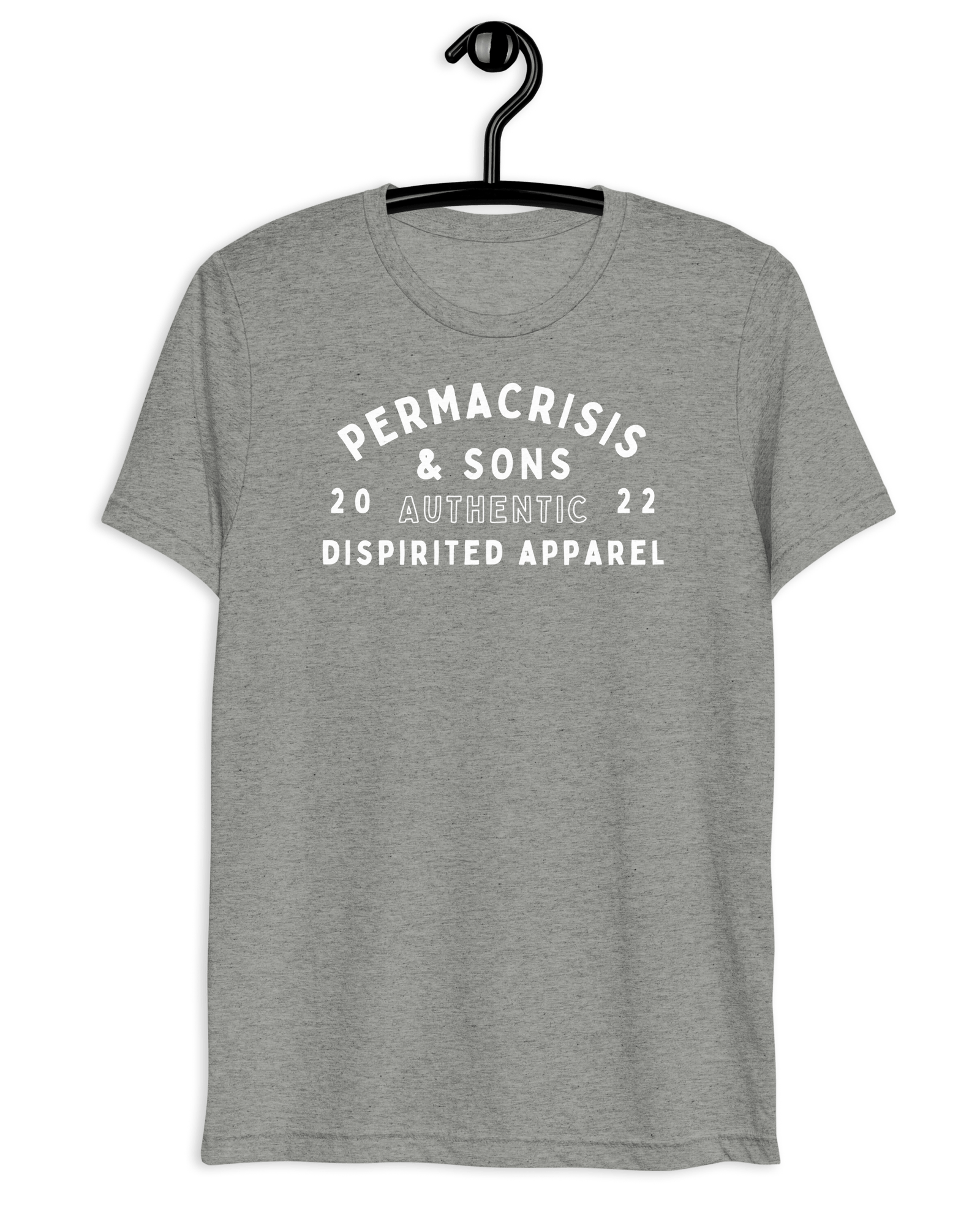 Permacrisis & Sons Triblend T-shirt.