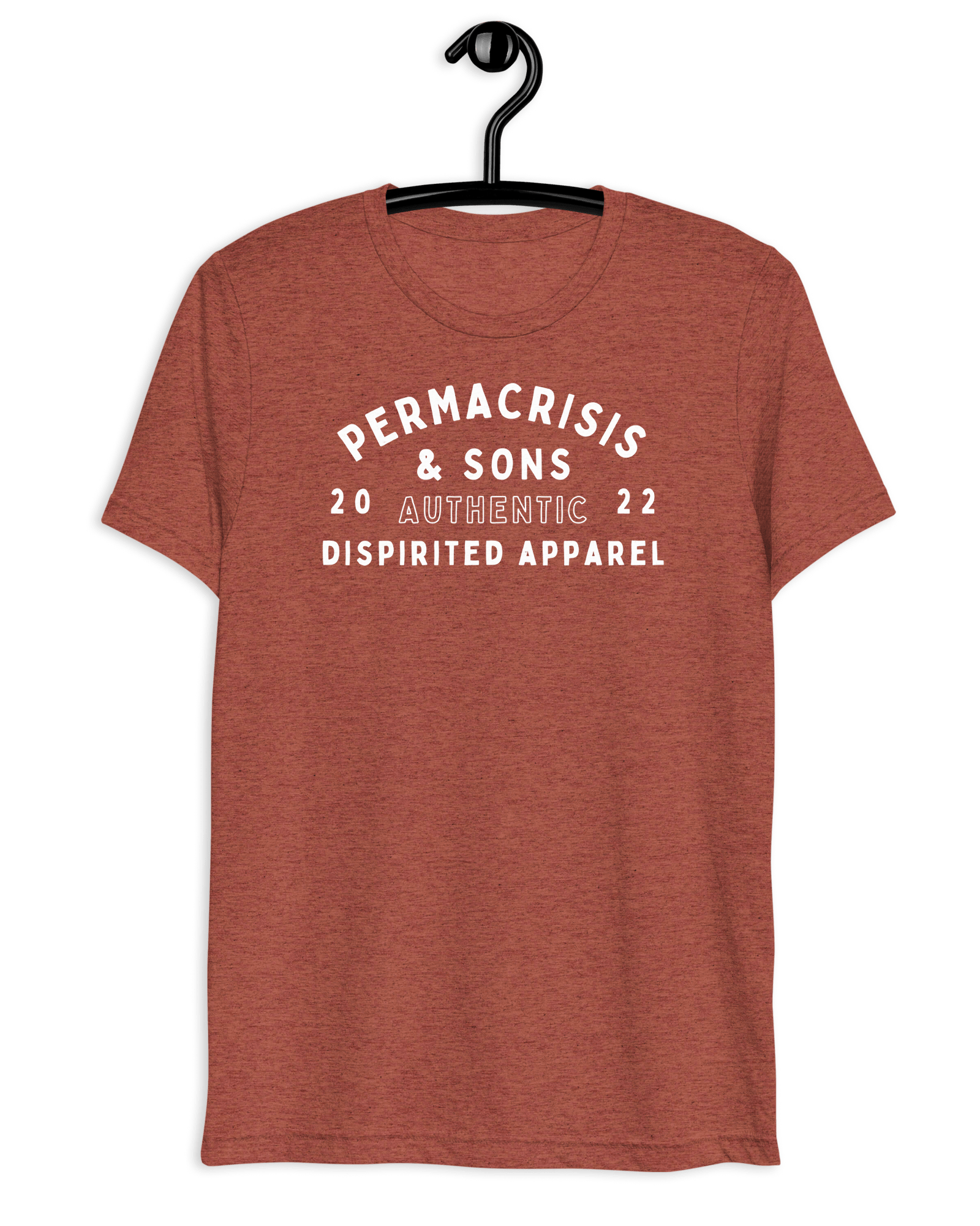 Permacrisis & Sons Triblend T-shirt.