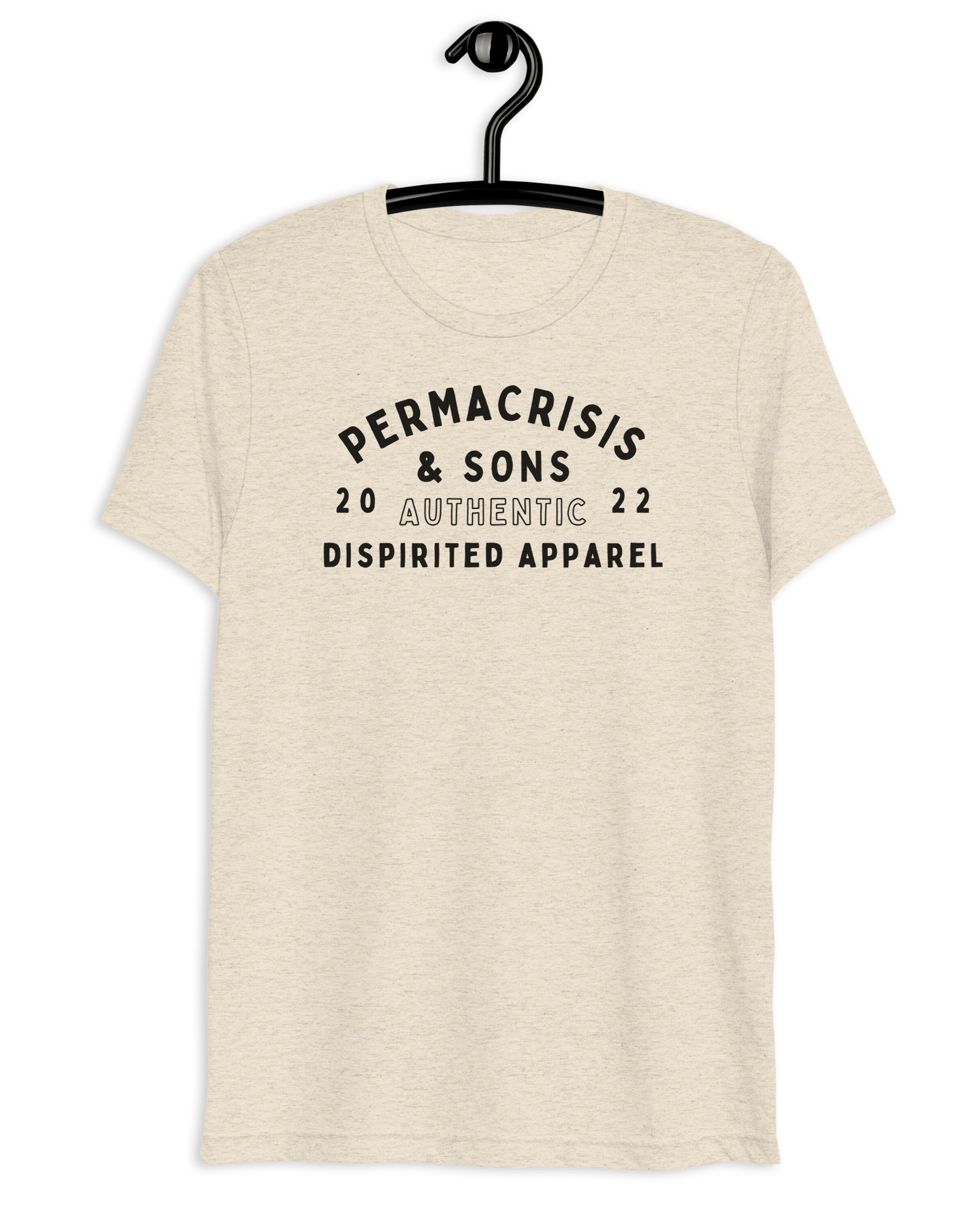 Permacrisis & Sons Triblend T-shirt.