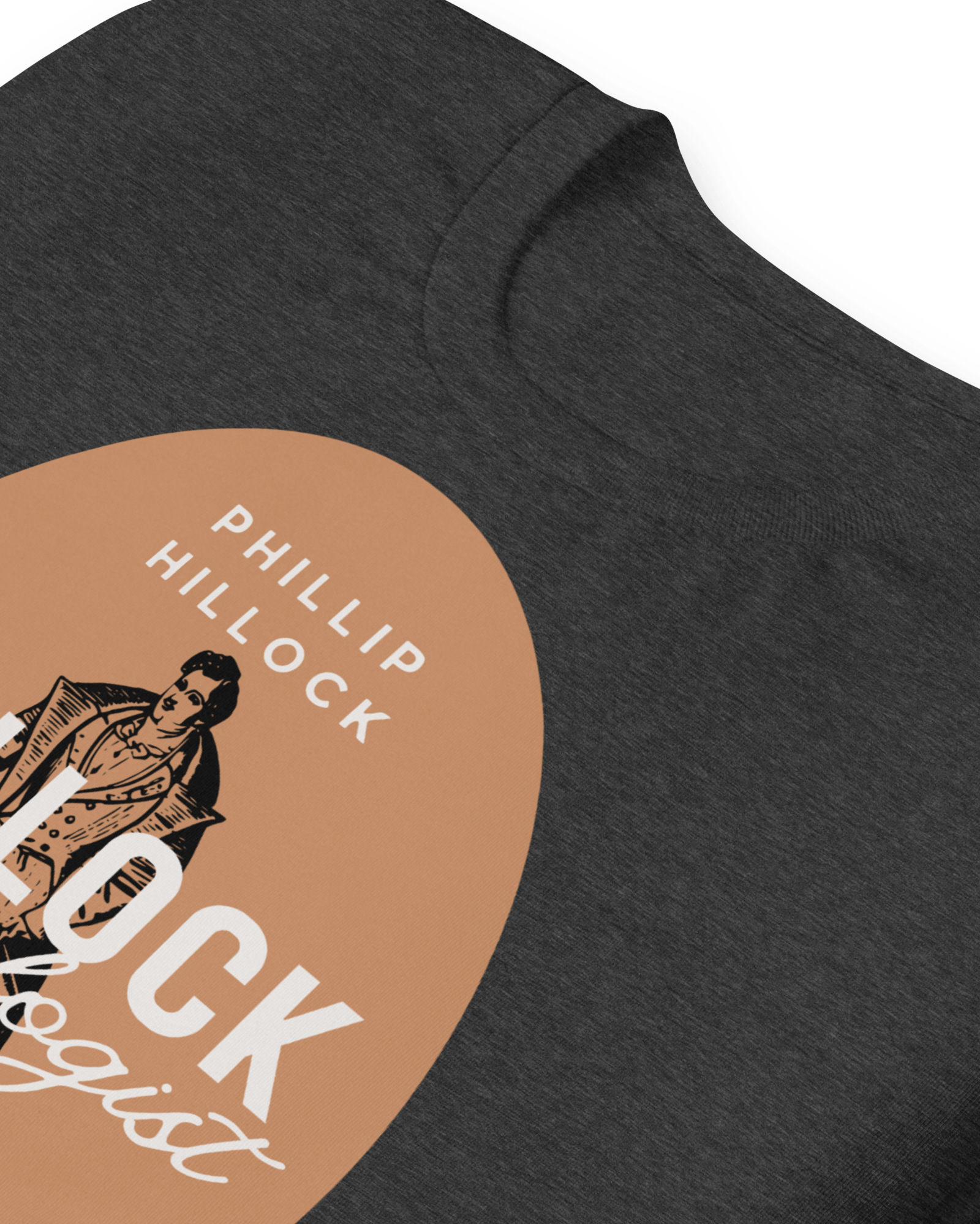 Phillip Hillock Bollock Phrenologist T-shirt.