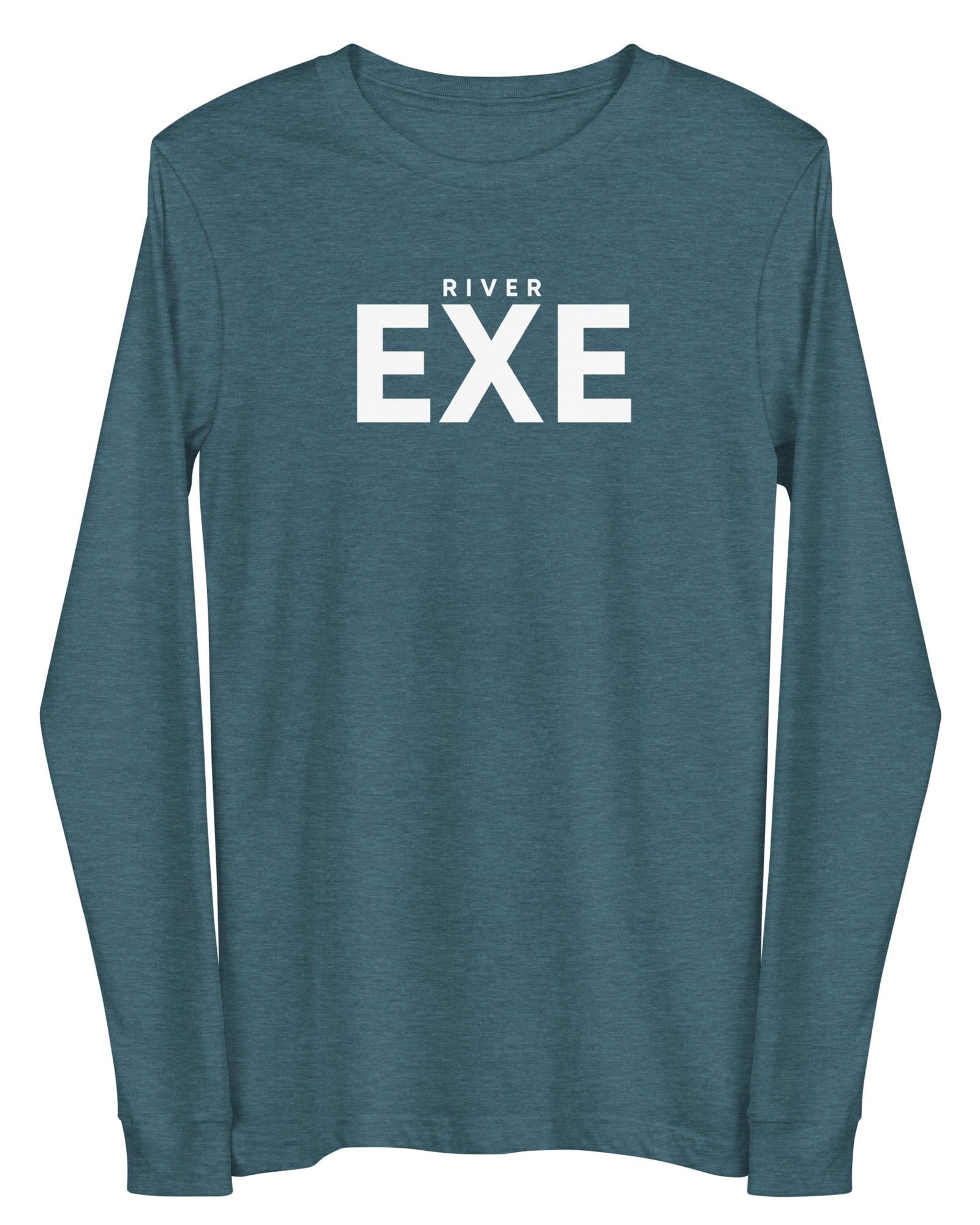 River Exe Long-Sleeve Shirt | Exeter Shop Heather Deep Teal / XS long sleeve shirts Jolly & Goode