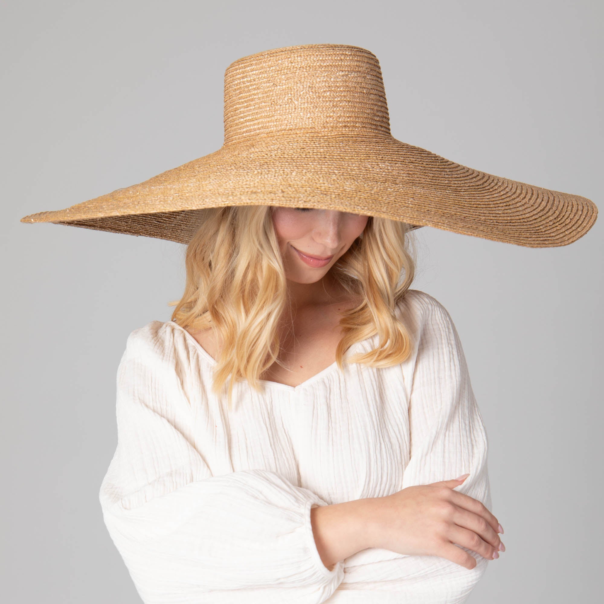 San Diego Hat Company Sun Brim Hats On Holiday - Oversized Wide Brim Sun Hat Cheeky British Style
