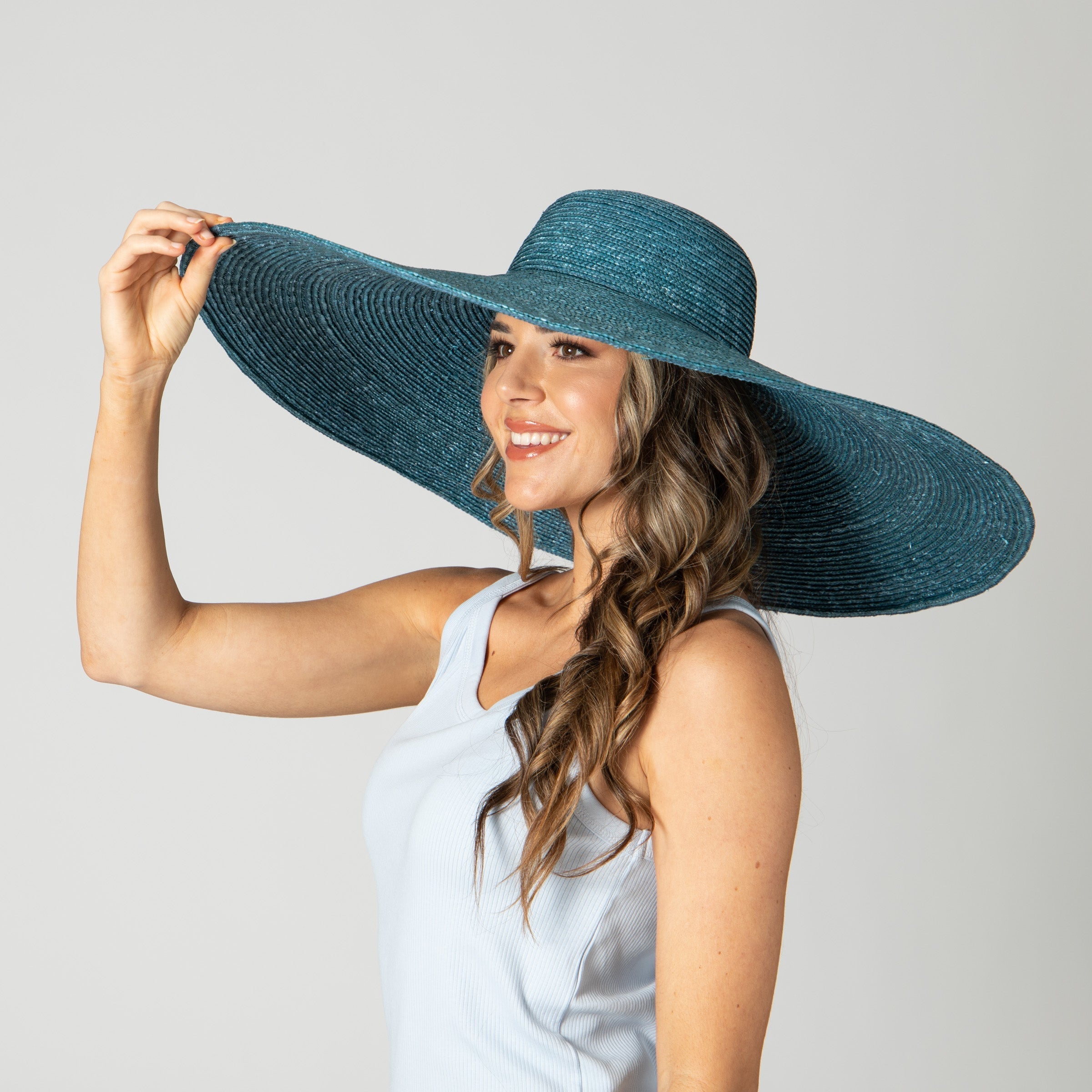 San Diego Hat Company Sun Brim Hats On Holiday - Oversized Wide Brim Sun Hat Cheeky British Style