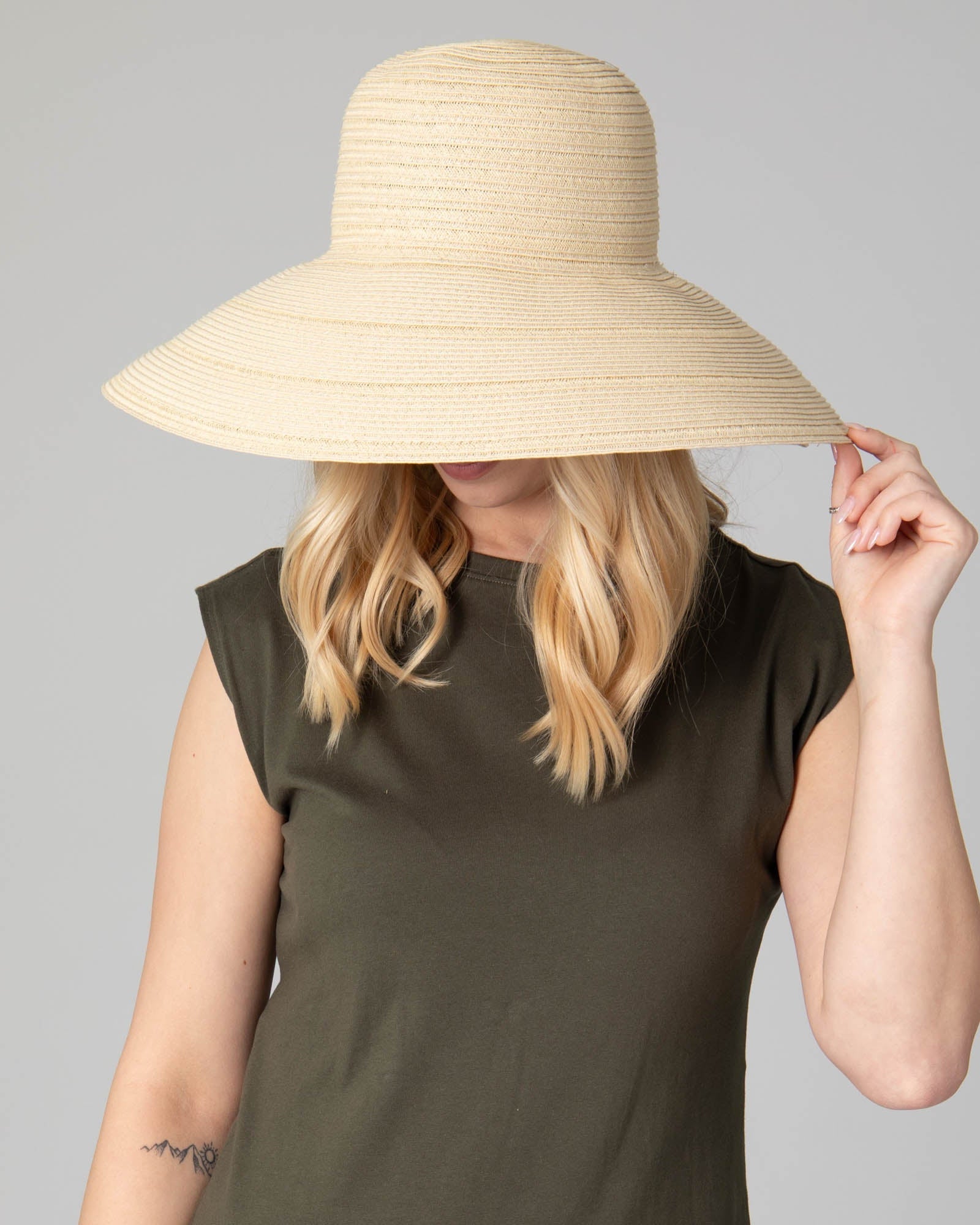 San Diego Hat Company Sun Brim Hats Women's 6-way Round Crown Sun Hat Cheeky British Style