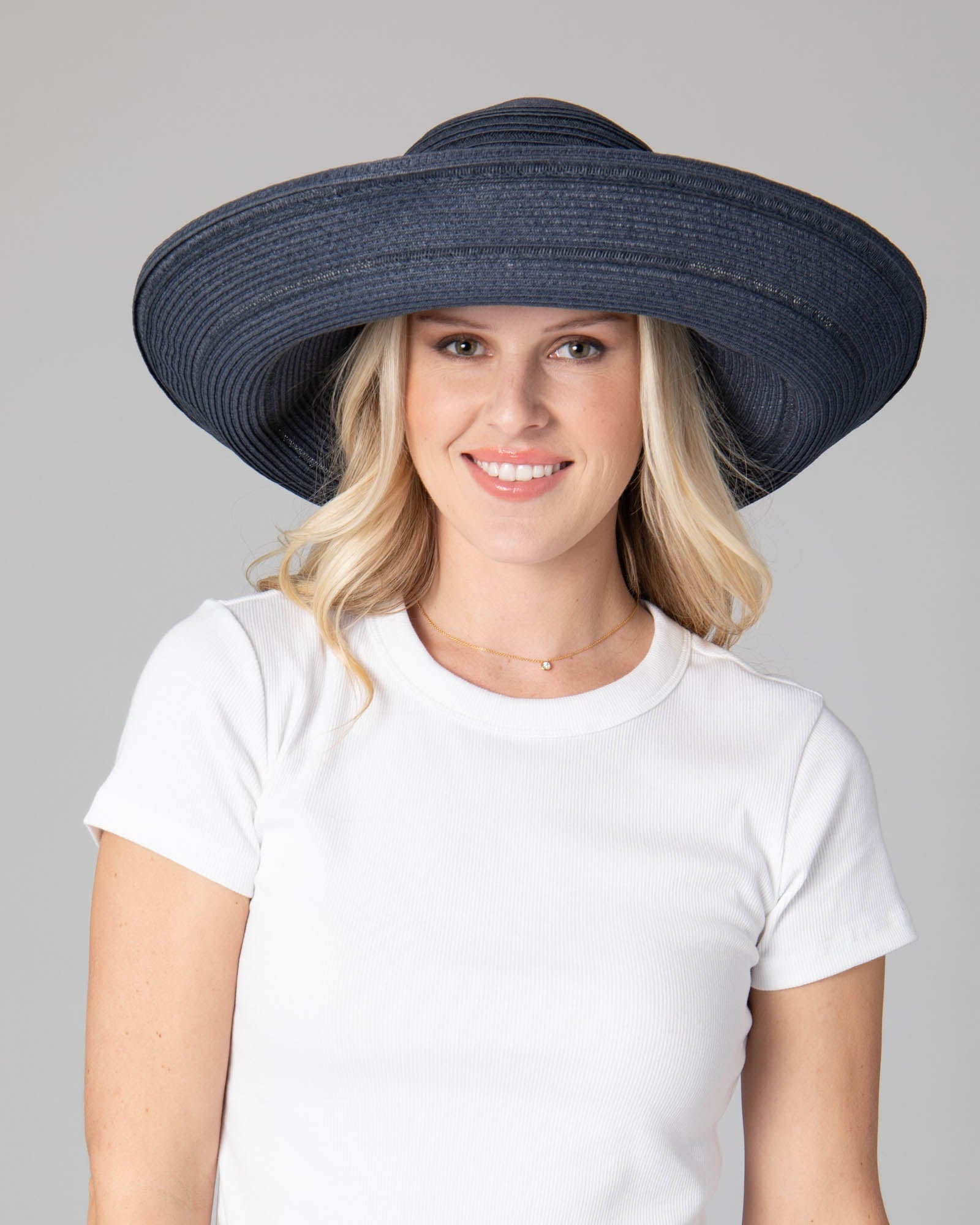 San Diego Hat Company Sun Brim Hats Women's 6-way Round Crown Sun Hat Cheeky British Style