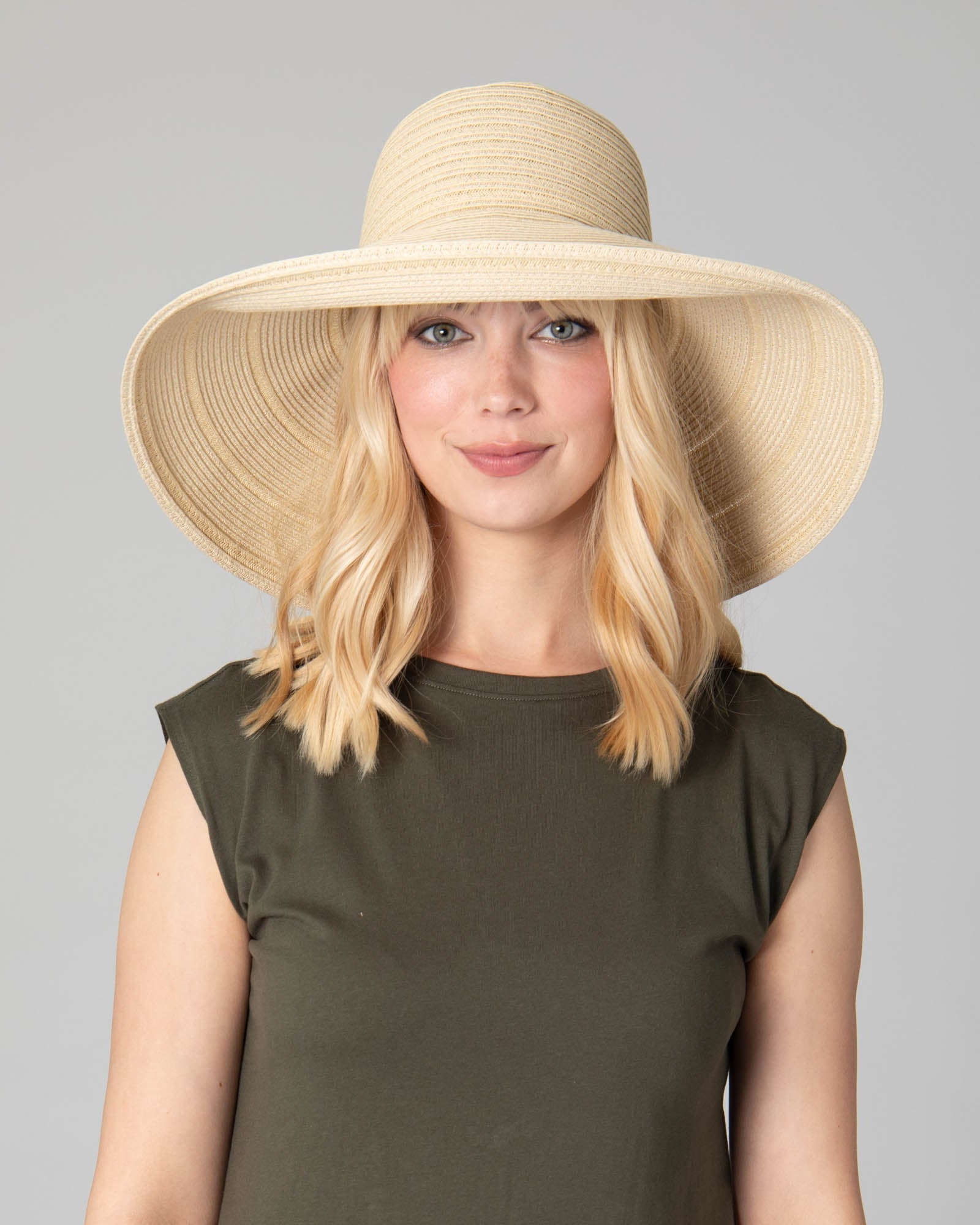 San Diego Hat Company Sun Brim Hats Women's 6-way Round Crown Sun Hat Cheeky British Style