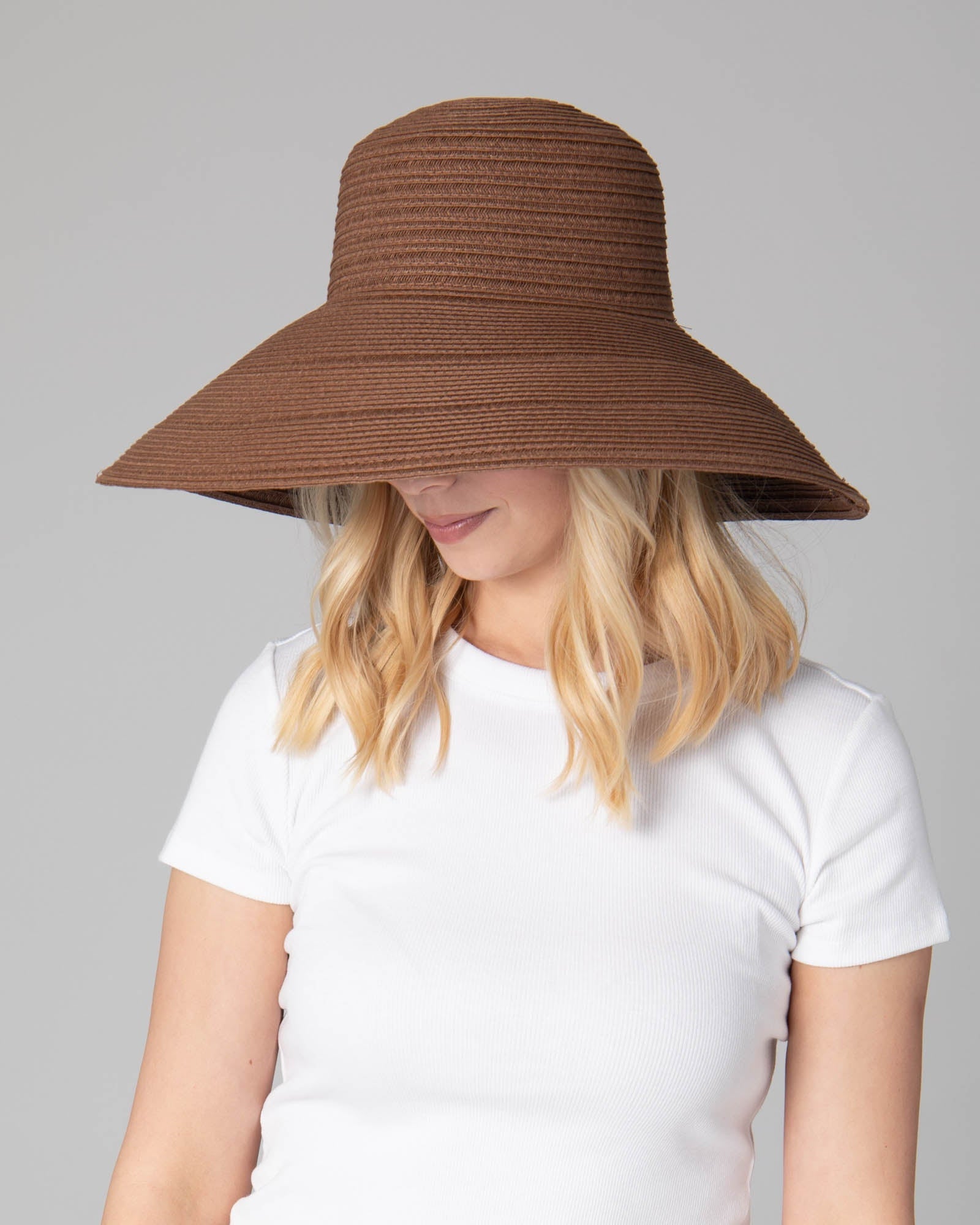 San Diego Hat Company Sun Brim Hats Women's 6-way Round Crown Sun Hat Cheeky British Style