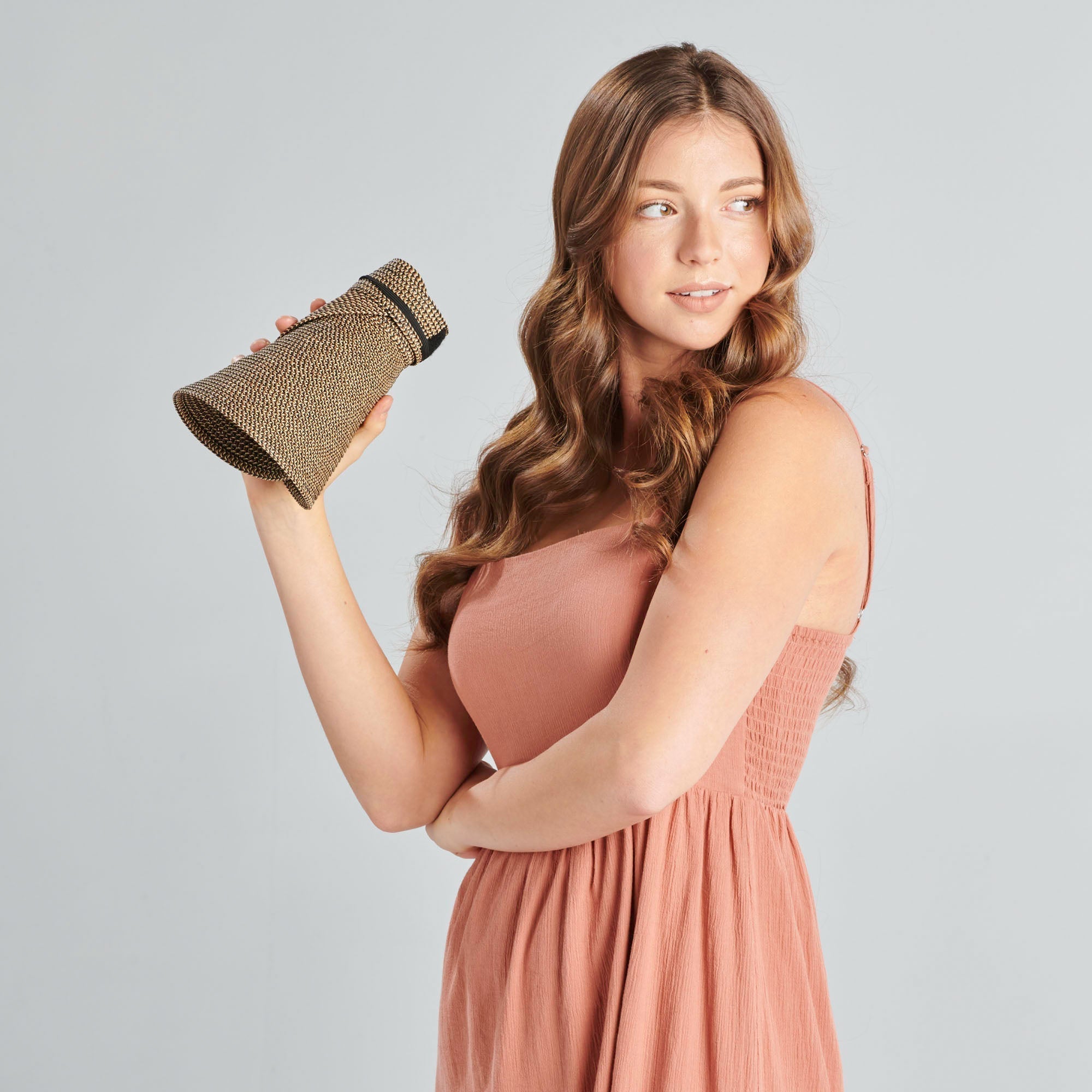 San Diego Hat Company Visor Women's Ultrabraid Large Bill Visor Cheeky British Style